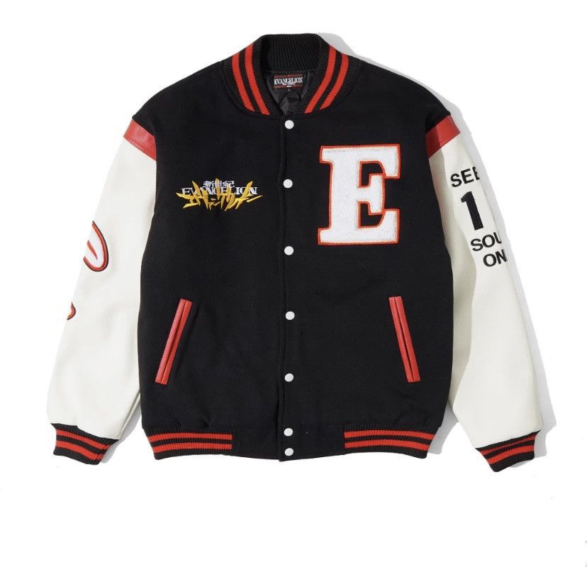 Bomber Jacket evangelion seele varsity jacket jacket varsity streetwear ...