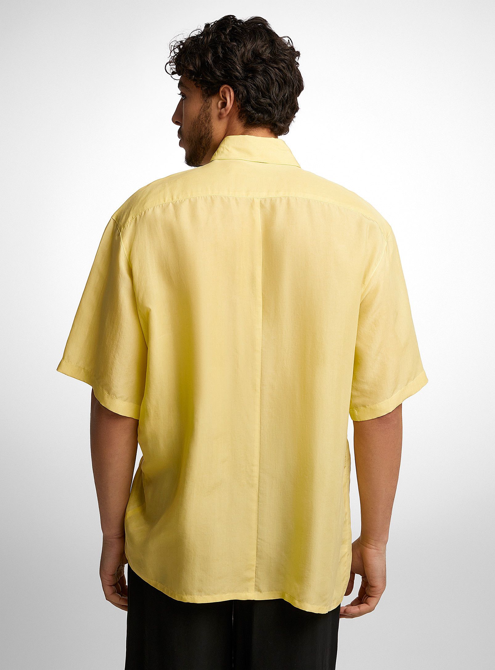 BNWT SS24 LGN LOUIS GABRIEL NOUCHI LEMON CUPRO SHIRT S