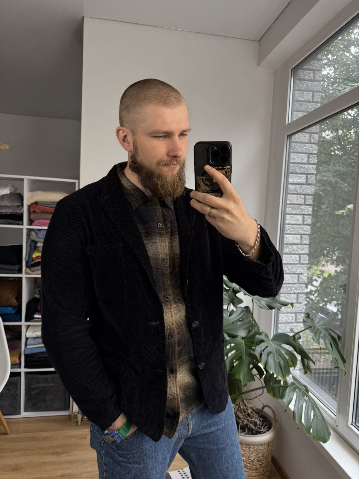 Hartford Hartford corduroy black blazer size 54 (L-XL) Size US L / EU 52-54 / 3 - 2 Thumbnail