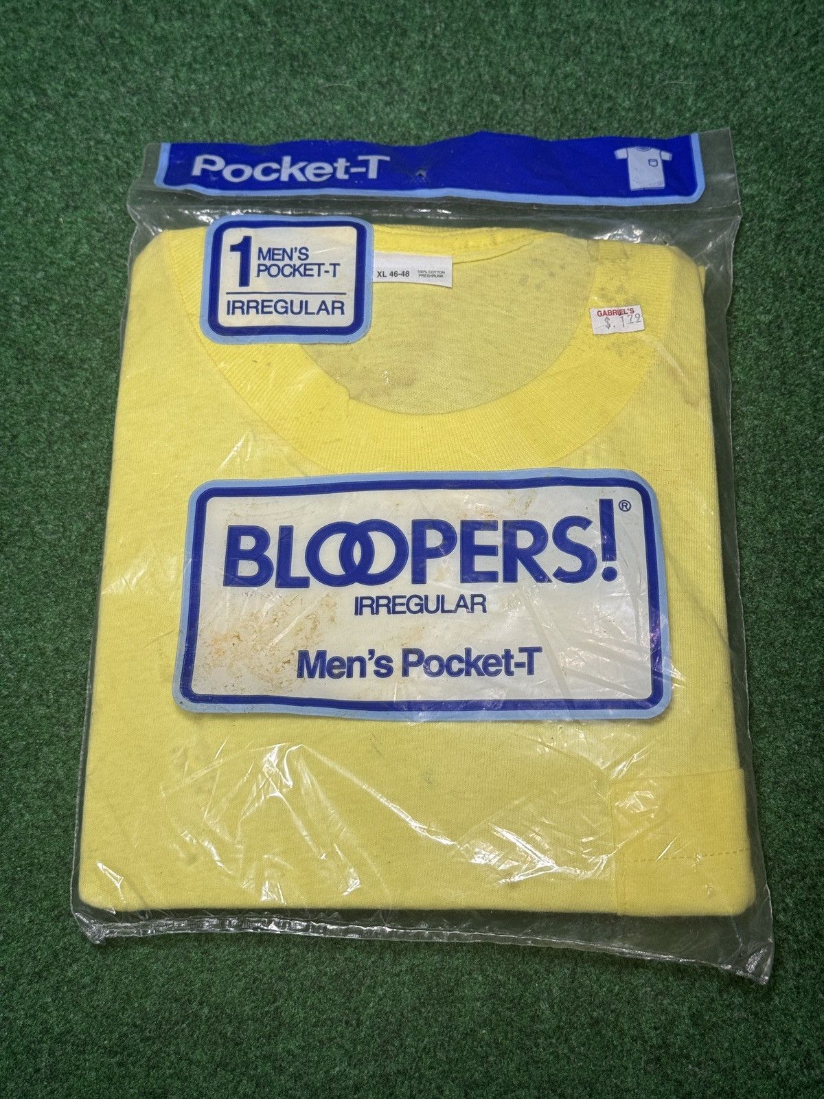 Fruit Of The Loom Vintage Bloopers Irregular XL Blank 80s 90s Pocket T Shirt Size US XL / EU 56 / 4 - 1 Thumbnail