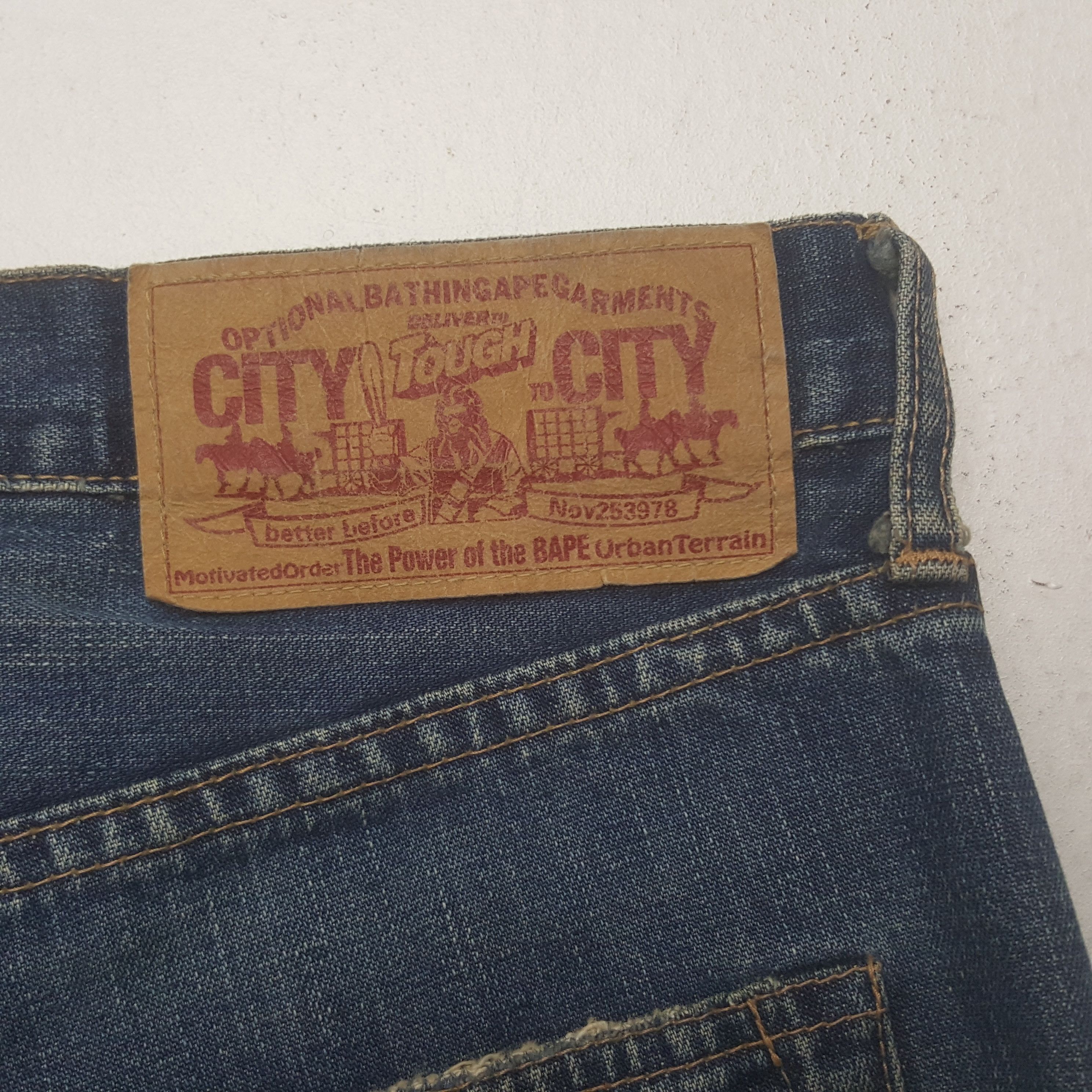 Bape Vintage A Bathing Ape Denim Jeans Size US 36 / EU 52 - 8 Thumbnail