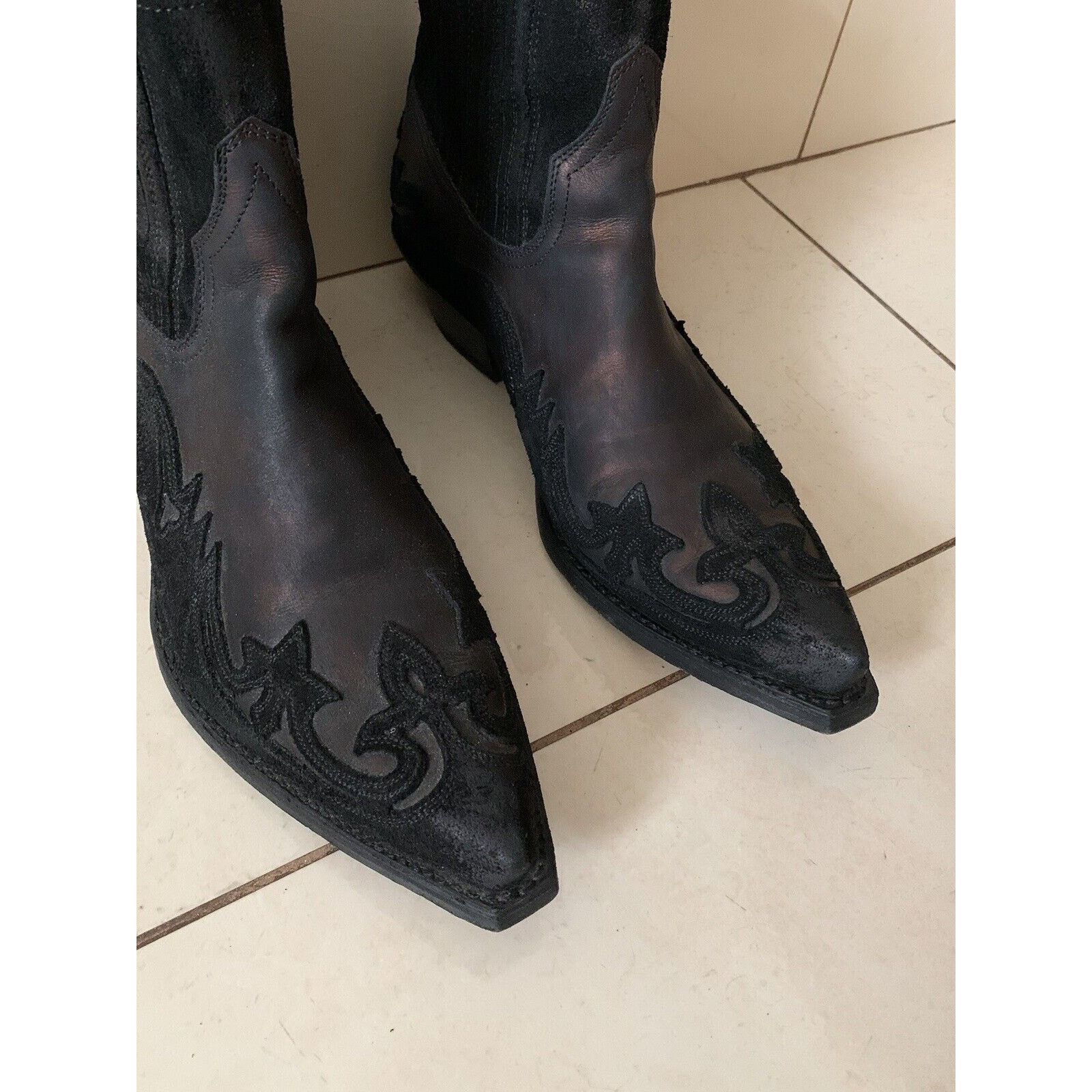 Sendra Men's SENDRA Cowboy Leather Boots Bronze EU 45 UK 10 US 10.5 Size US 10.5 / EU 43-44 - 19 Thumbnail