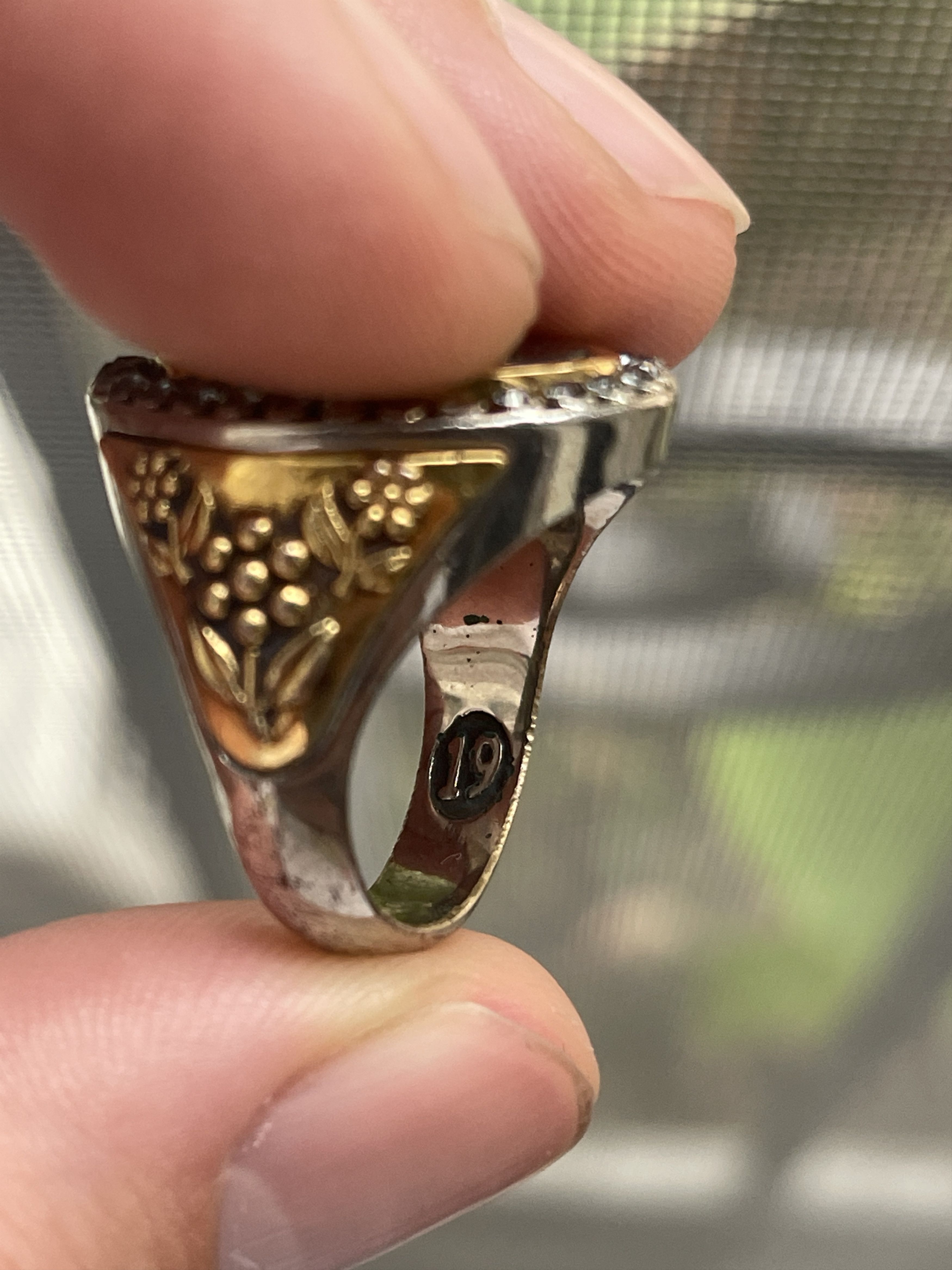 Alexander McQueen Alexander McQueen Two Tone Skeleton Ring Size ONE SIZE - 12 Thumbnail