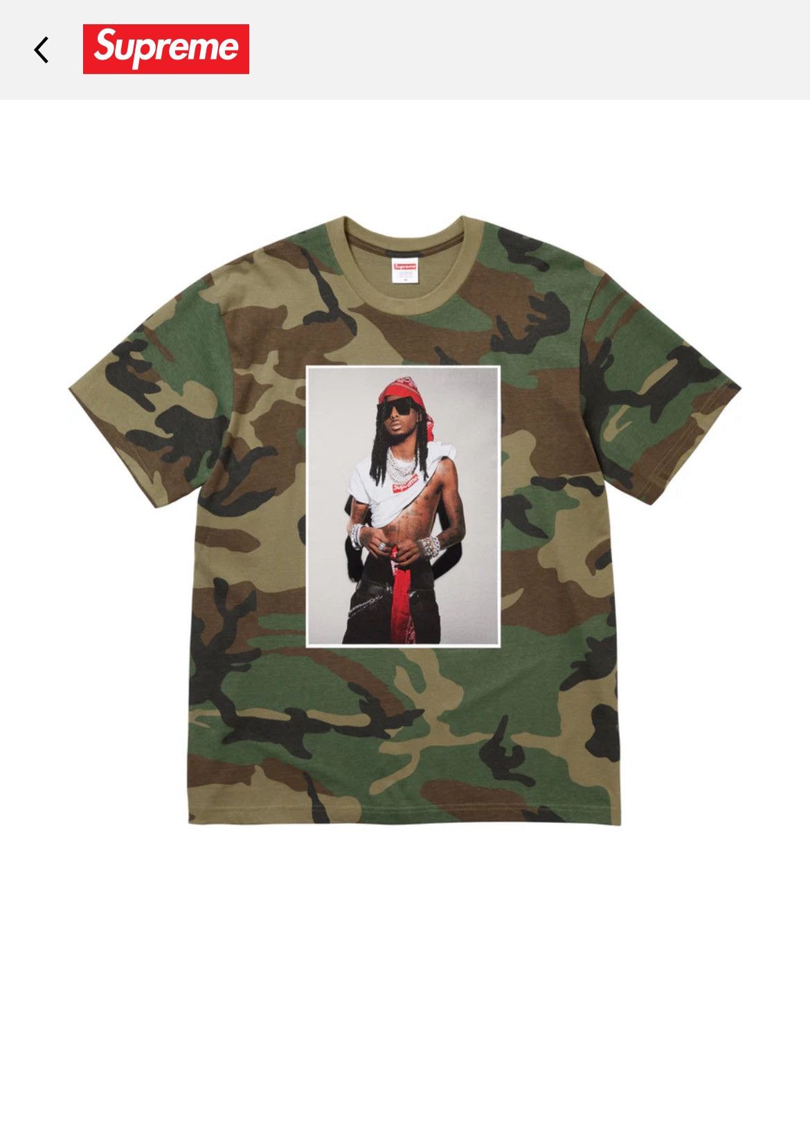Supreme Supreme Playboi Carti T-shirt (Woodland Camo) Size US L / EU 52-54 / 3 - 1 Preview