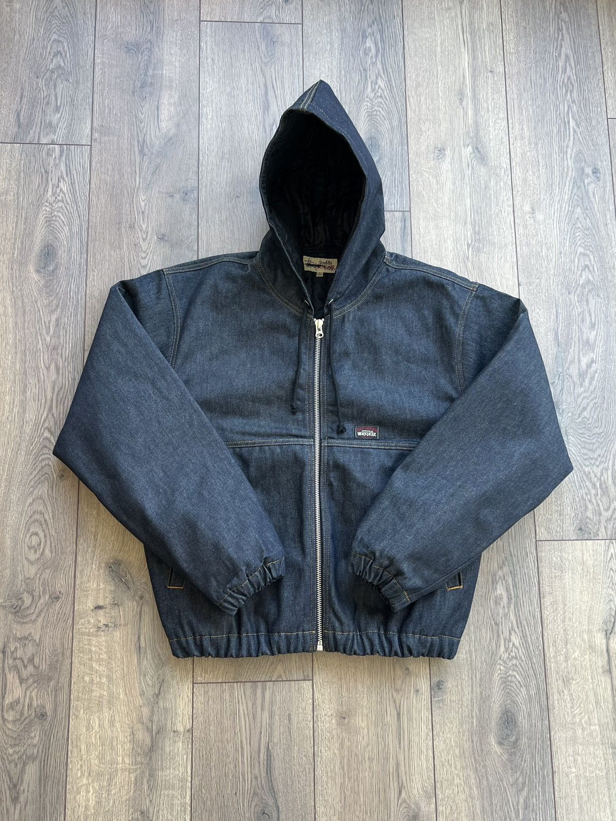 Stussy Stussy Raw Denim Insulated Work Jacket Large Size US L / EU 52-54 / 3 - 2 Thumbnail