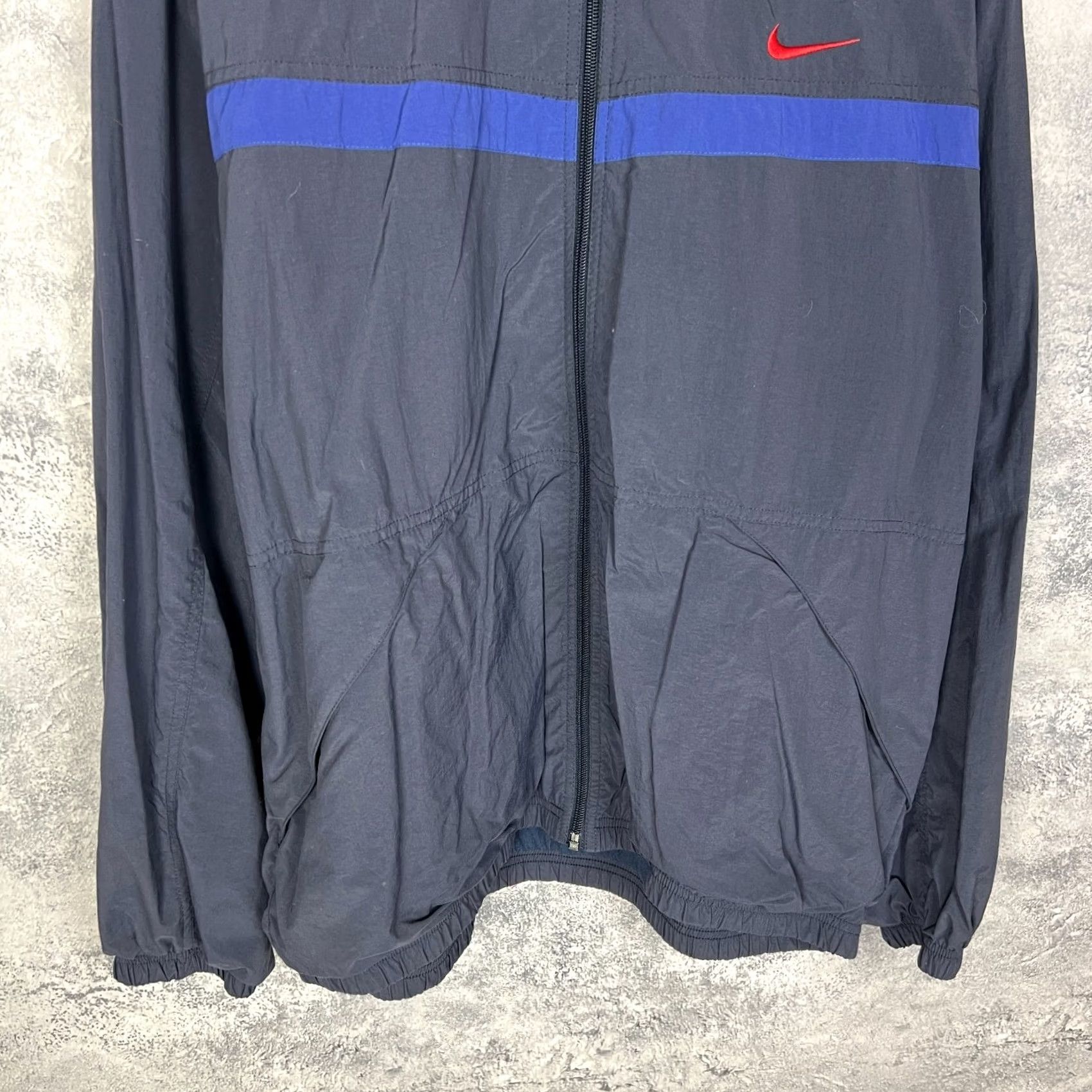 Nike VINTAGE Nike Track Jacket Mens Blue Polyester XL Jacket Size US XL / EU 56 / 4 - 3 Thumbnail