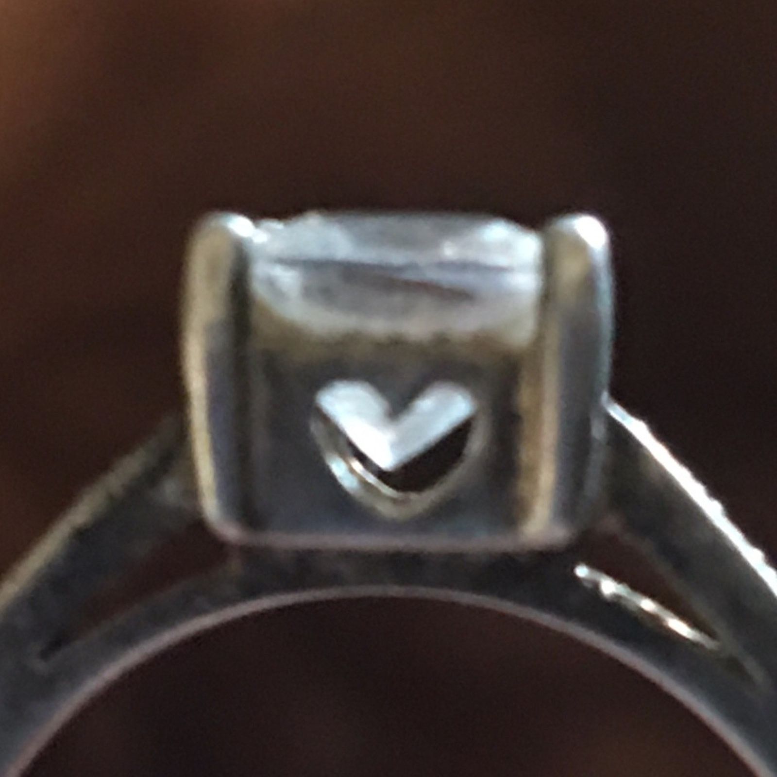 Vintage Vintage Avon .925 sterling silver CZ heart ring Size ONE SIZE - 5 Thumbnail
