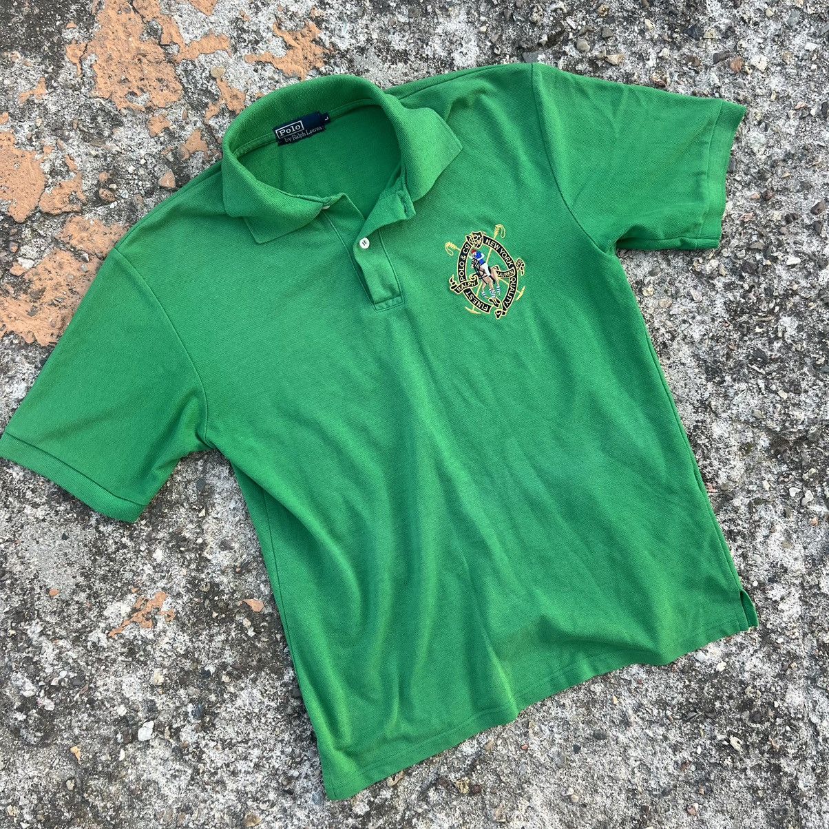 Polo Ralph Lauren × Vintage Vintage Polo Ralph Lauren Polo T Shirt Rugby Big Logo Faded Size US L / EU 52-54 / 3 - 2 Thumbnail