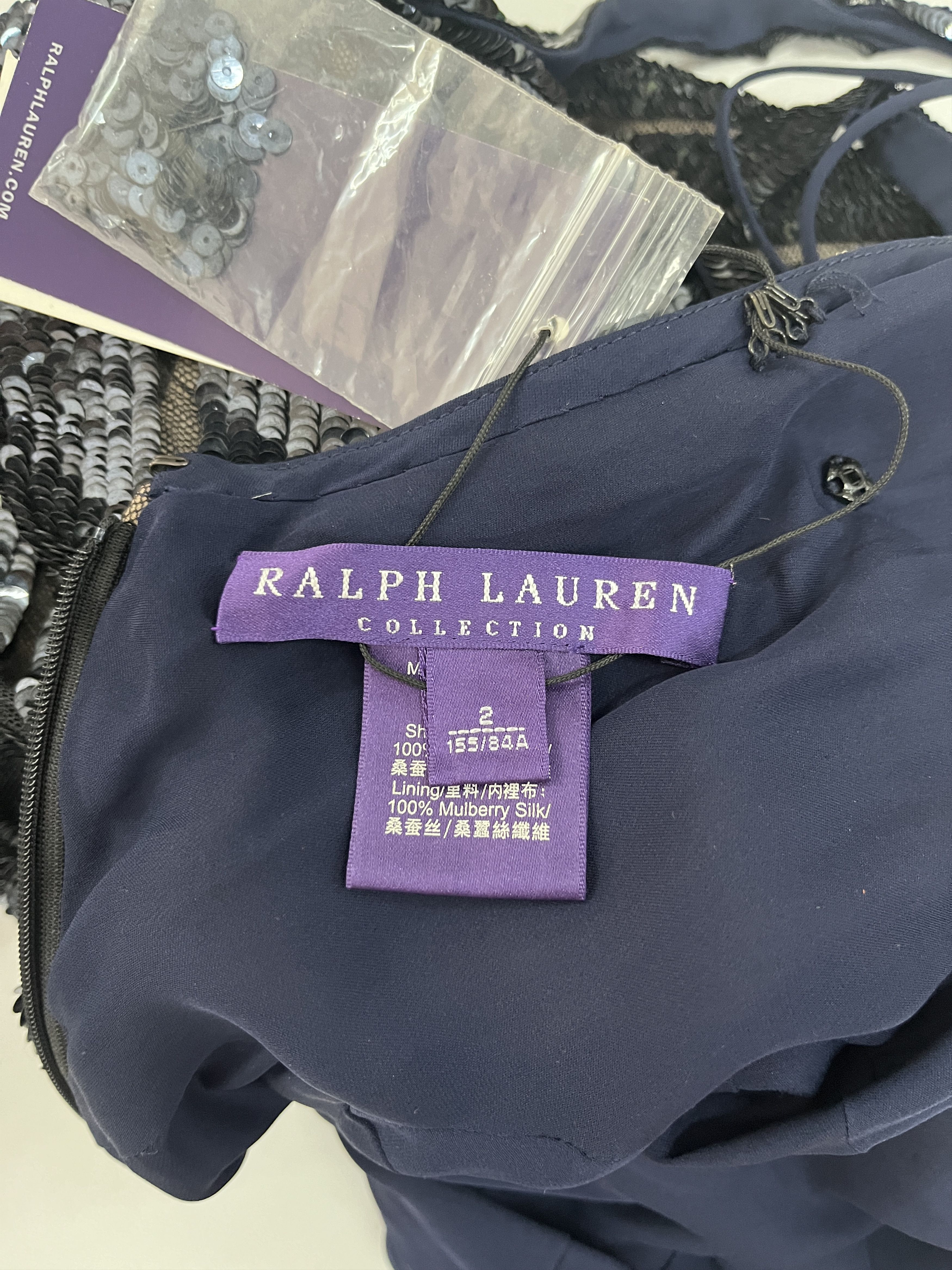 Ralph Lauren Ralph Lauren Black Beaded Low Back Dress Size XS / US 0-2 / IT 36-38 - 6 Thumbnail
