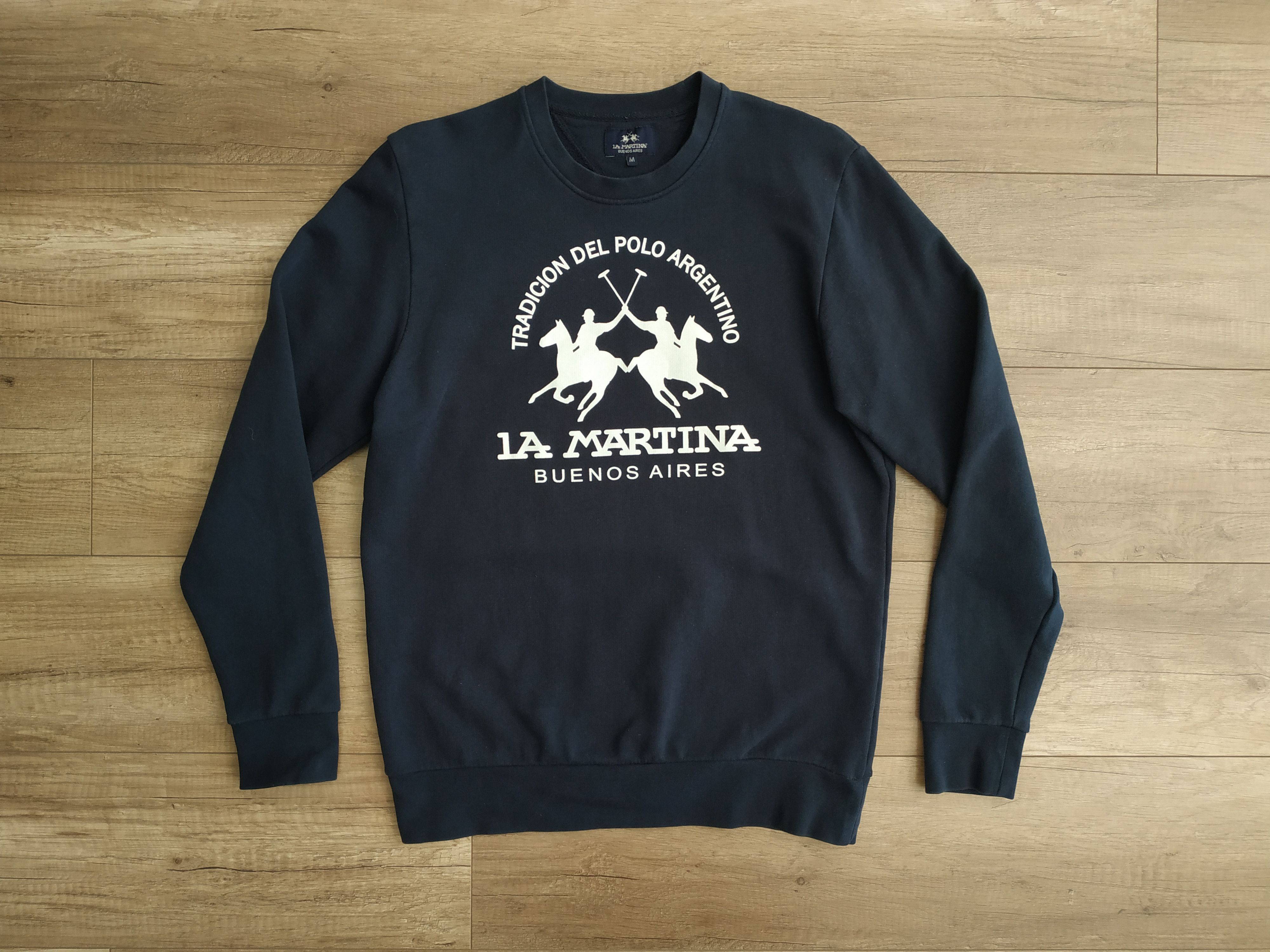 La Martina La Martina Argentina Polo Club Men's Sweatshirt, s. MEDIUM Size US M / EU 48-50 / 2 - 2 Thumbnail