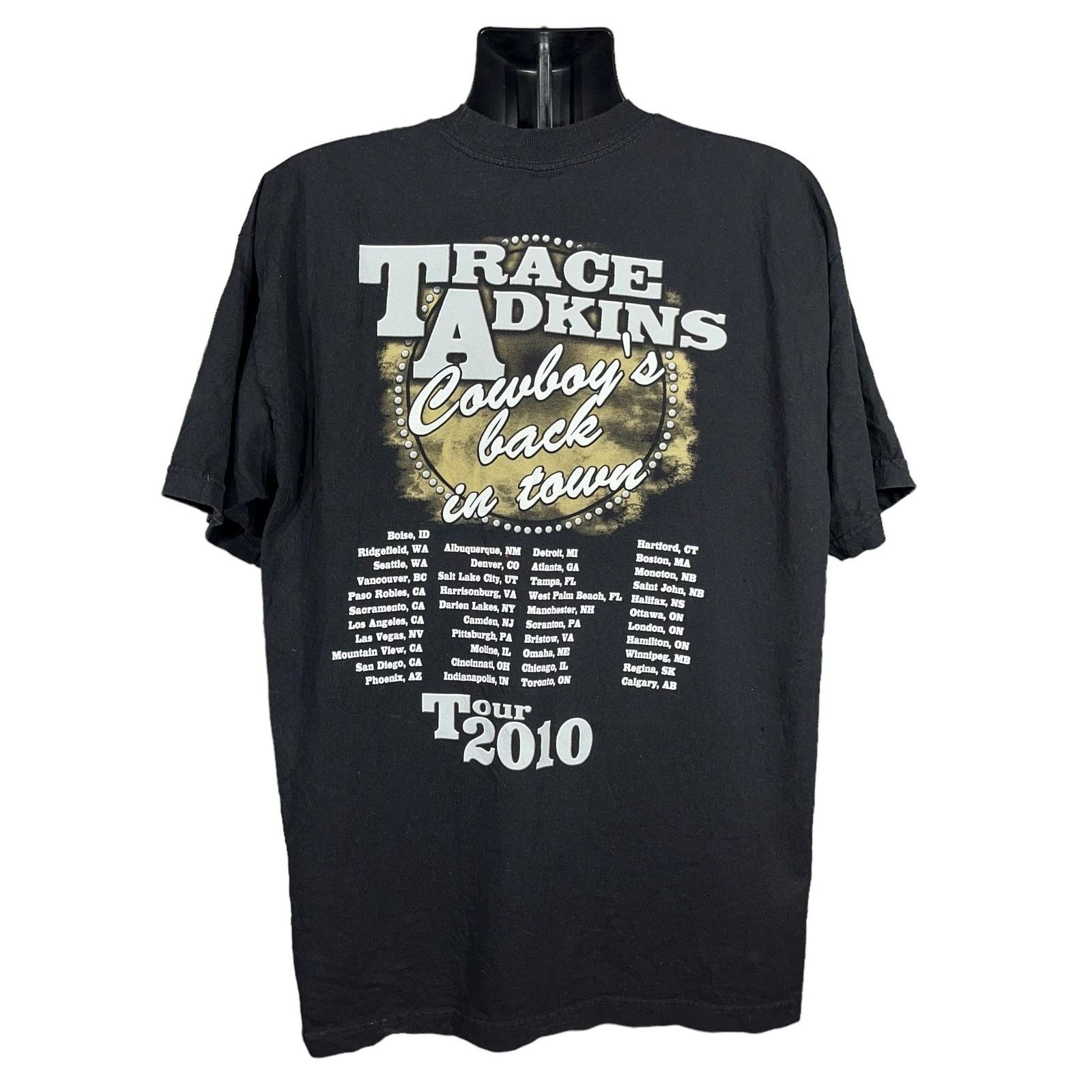 Vintage Trace Adkins "Cowboys Back In Town" Music Tee Size US XL / EU 56 / 4 - 3 Thumbnail