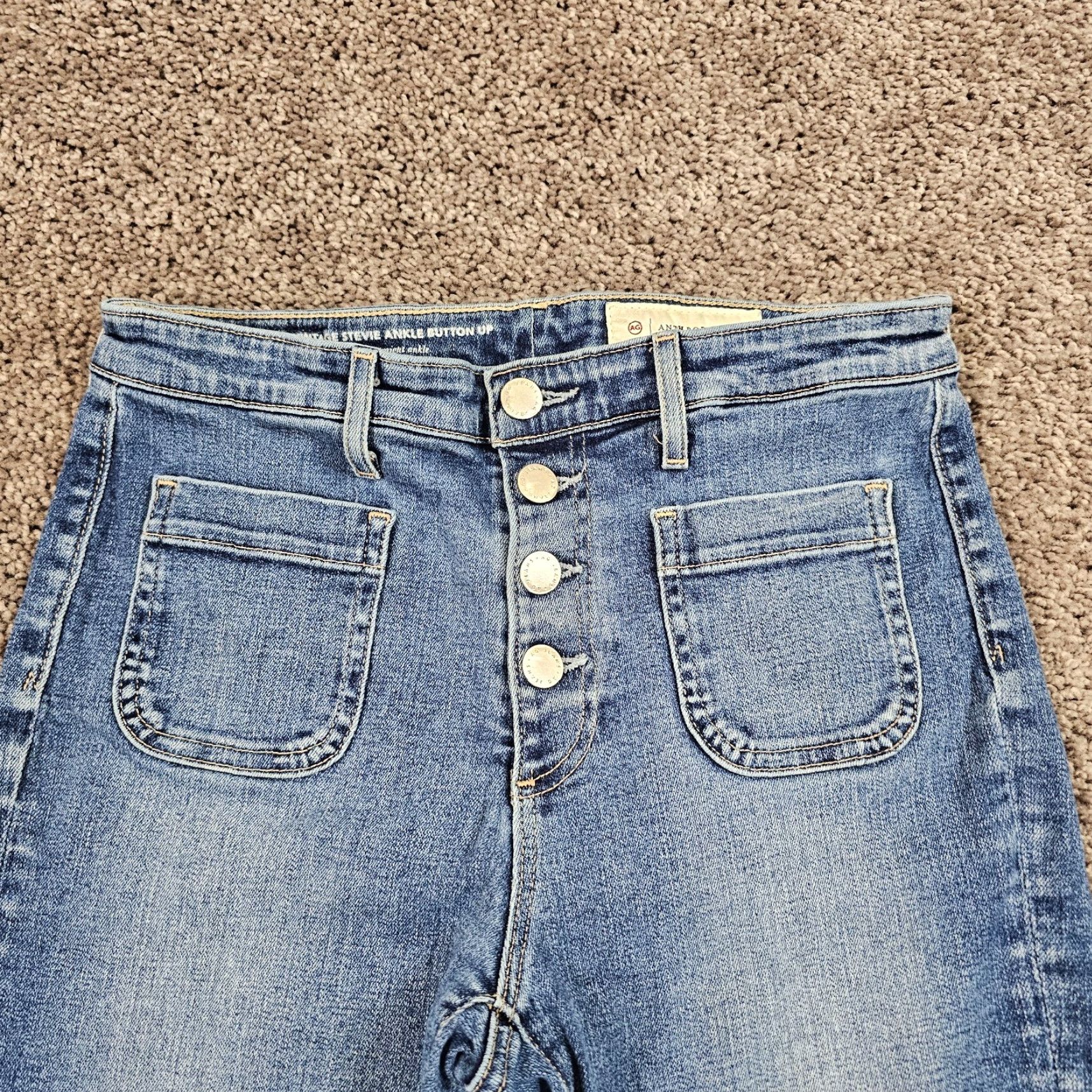 Vintage VINTAGE Adriano Goldschmied Jeans Women Adult Medium Blue Slim Ankle Stretch Denim 90s Womens Size 25" / US 0 / IT 36 - 2 Thumbnail