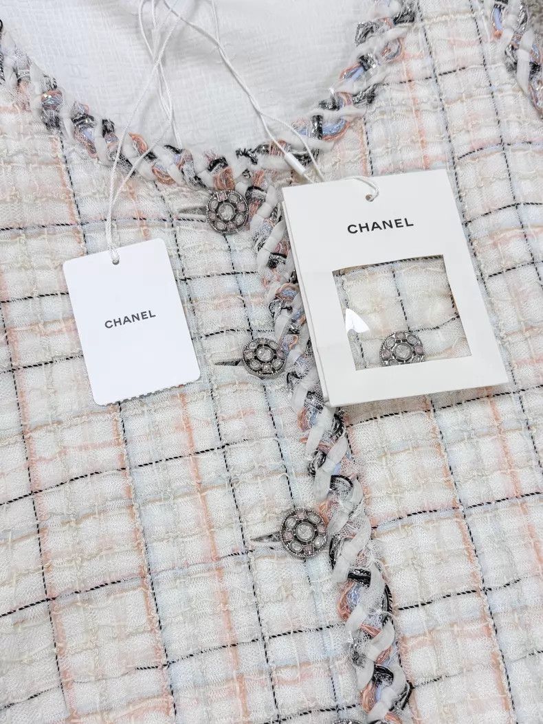 Chanel Chanel Checked tassel rolled edge tweed diamond buckle sle Size XS / US 0-2 / IT 36-38 - 4 Thumbnail