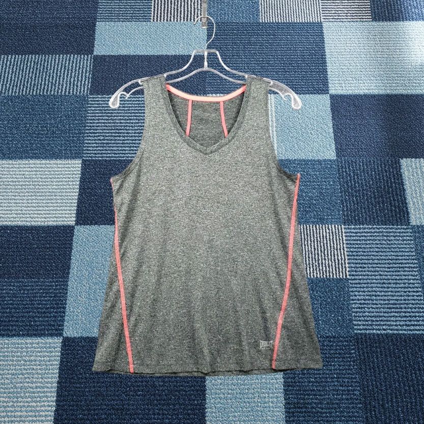 Everlast Everlast Tank Womens S Small Green V-Neck Sleeveless Sportswear Contrast Trim Size ONE SIZE - 1 Thumbnail