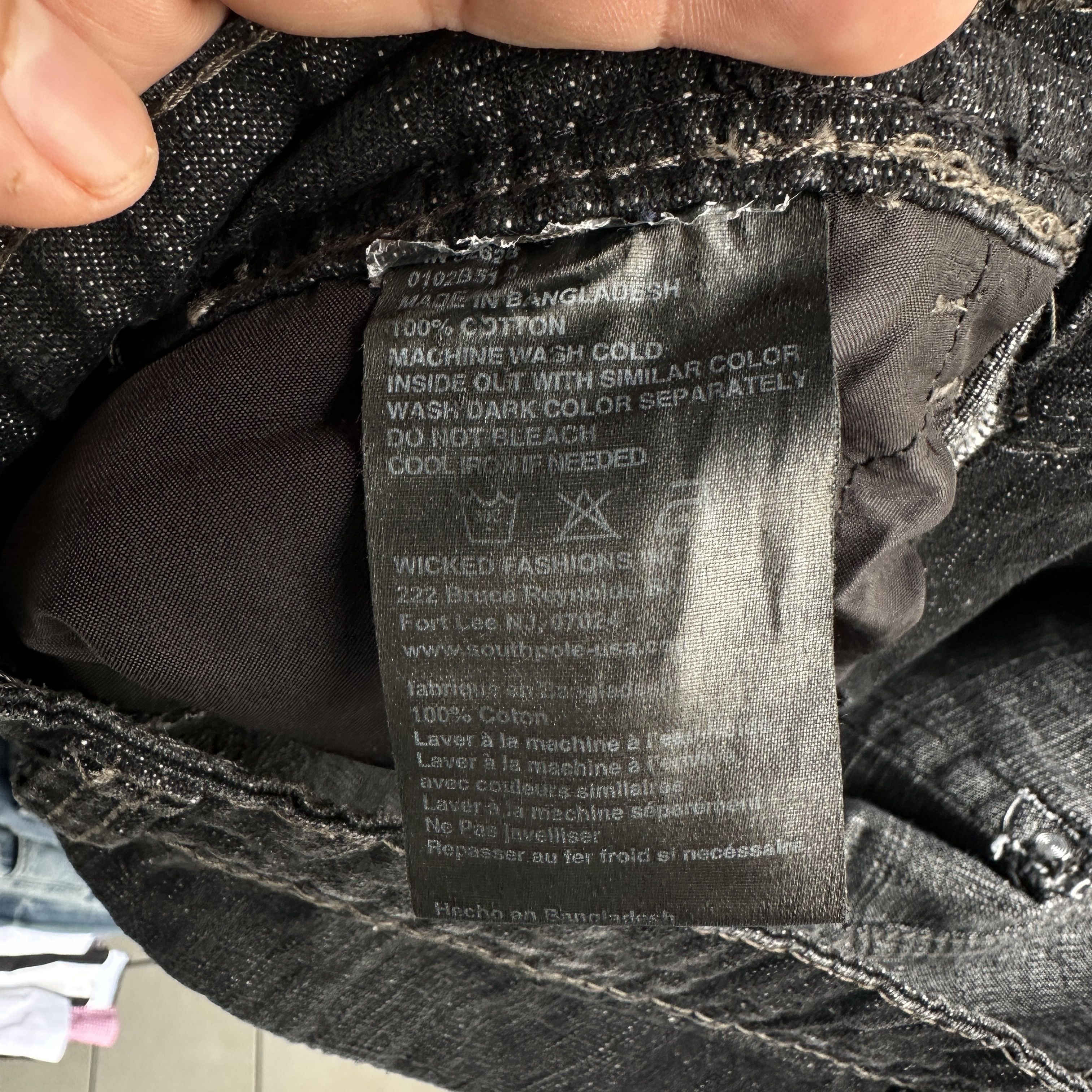 Southpole Vtg Southpole Jeans Mens Black Denim Pants Y2K Baggy Relaxed Size US 34 / EU 50 - 11 Thumbnail