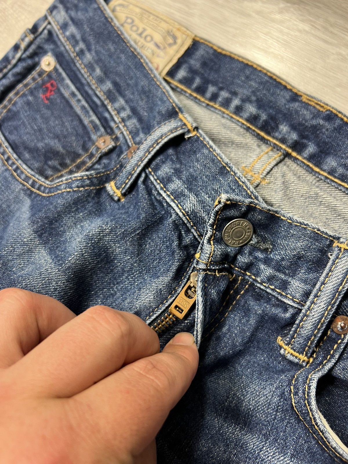 RRL Ralph Lauren Polo Ralph Lauren Jeans Blue Denim Pants Size US 31 - 7 Thumbnail