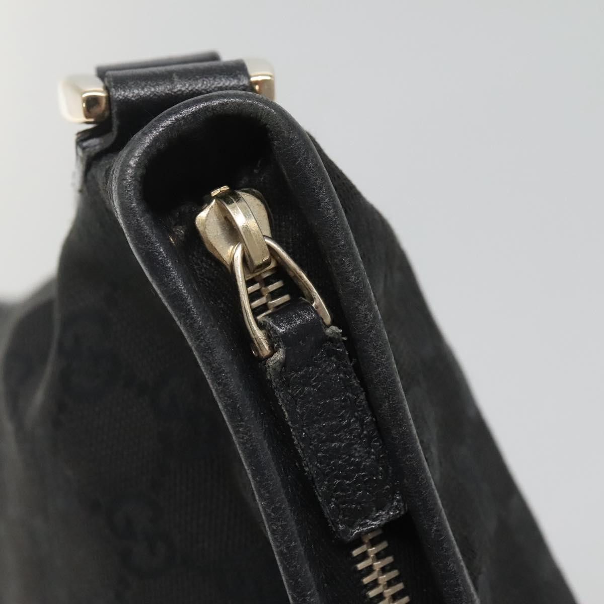 Gucci GUCCI GG Canvas Abbey Shoulder Bag Black Gold Size ONE SIZE - 14 Thumbnail