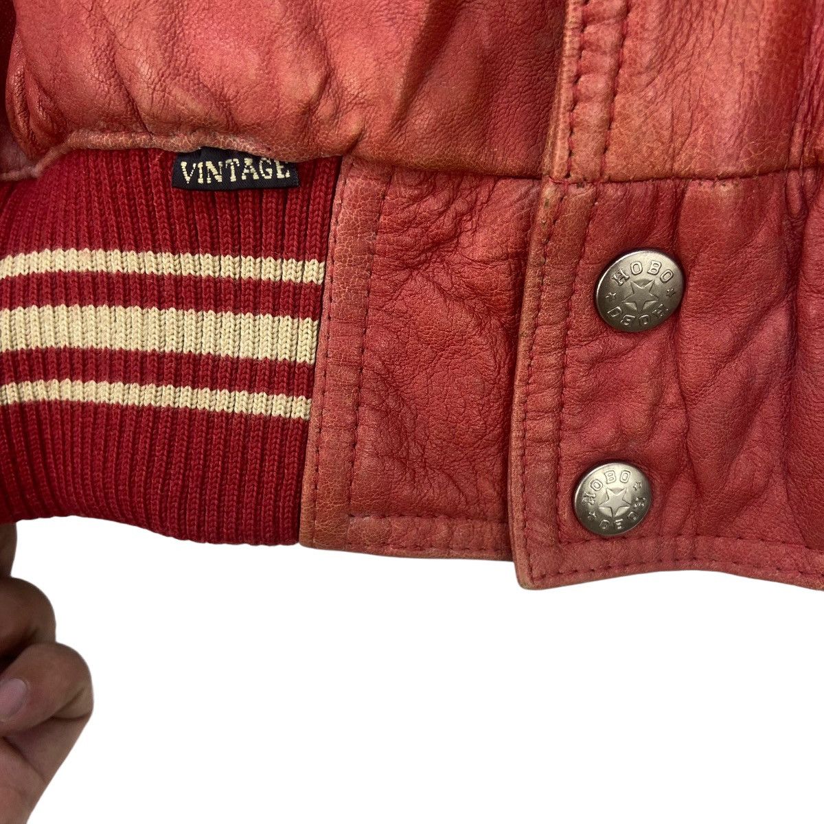 Hobo Vtg North Beach Leather Michael Hoban 8 Ball Leather Jacket Size US M / EU 48-50 / 2 - 16 Thumbnail