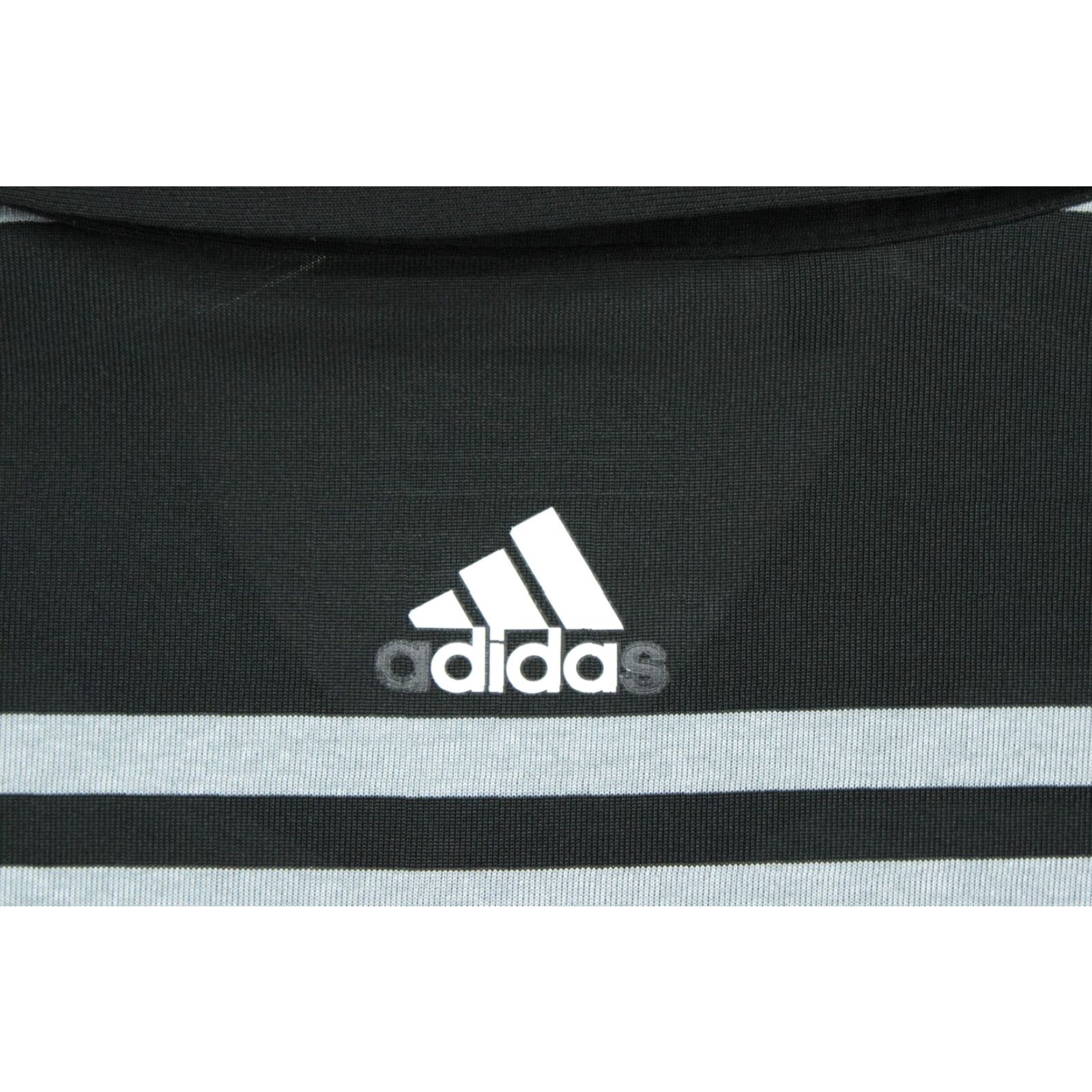 Adidas Adidas Polo Shirt Men's Large Black Striped Short Sleeve Retro Golf Preppy Size US L / EU 52-54 / 3 - 4 Thumbnail