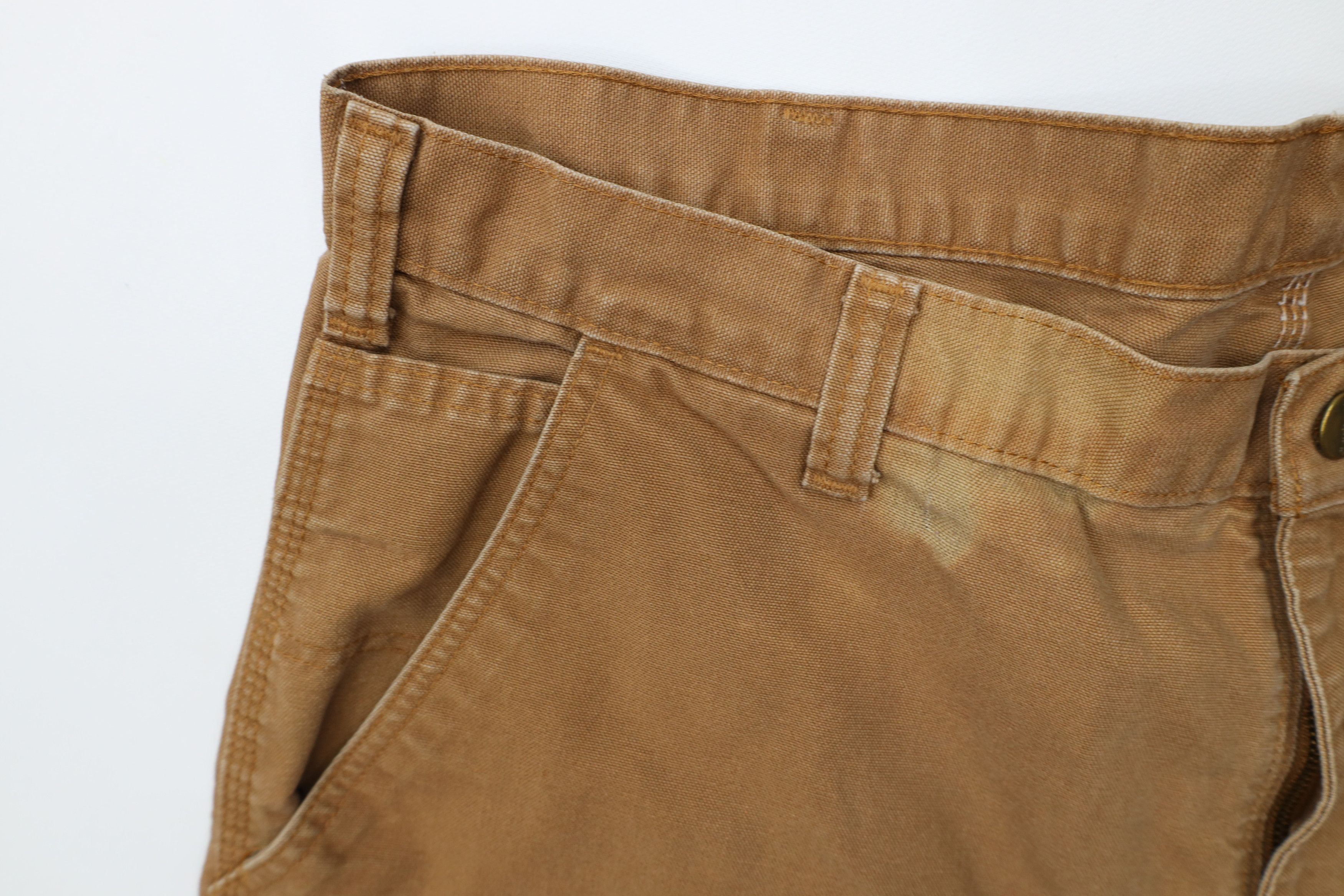 Carhartt Vintage Carhartt Canvas Wide Leg Dungaree Pants Duck Brown Size US 40 / EU 56 - 10 Thumbnail