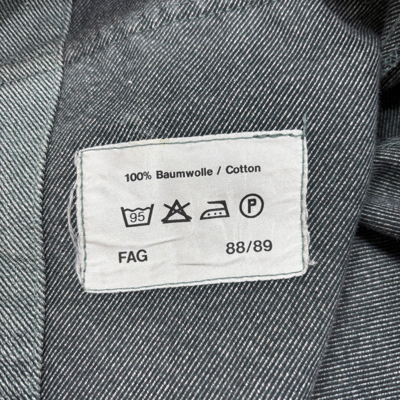 Vintage Vintage Swiss Army Denim Twill Work Shirt Jacket Shacket 48 Size US XL / EU 56 / 4 - 7 Thumbnail