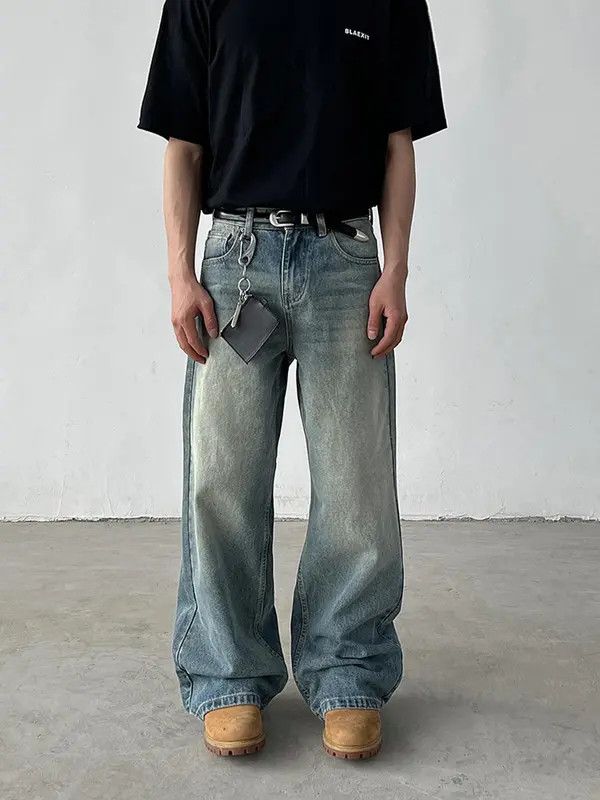 VIBE Baggy Wide-Leg Denim Jeans Size US 32 / EU 48 - 1 Thumbnail