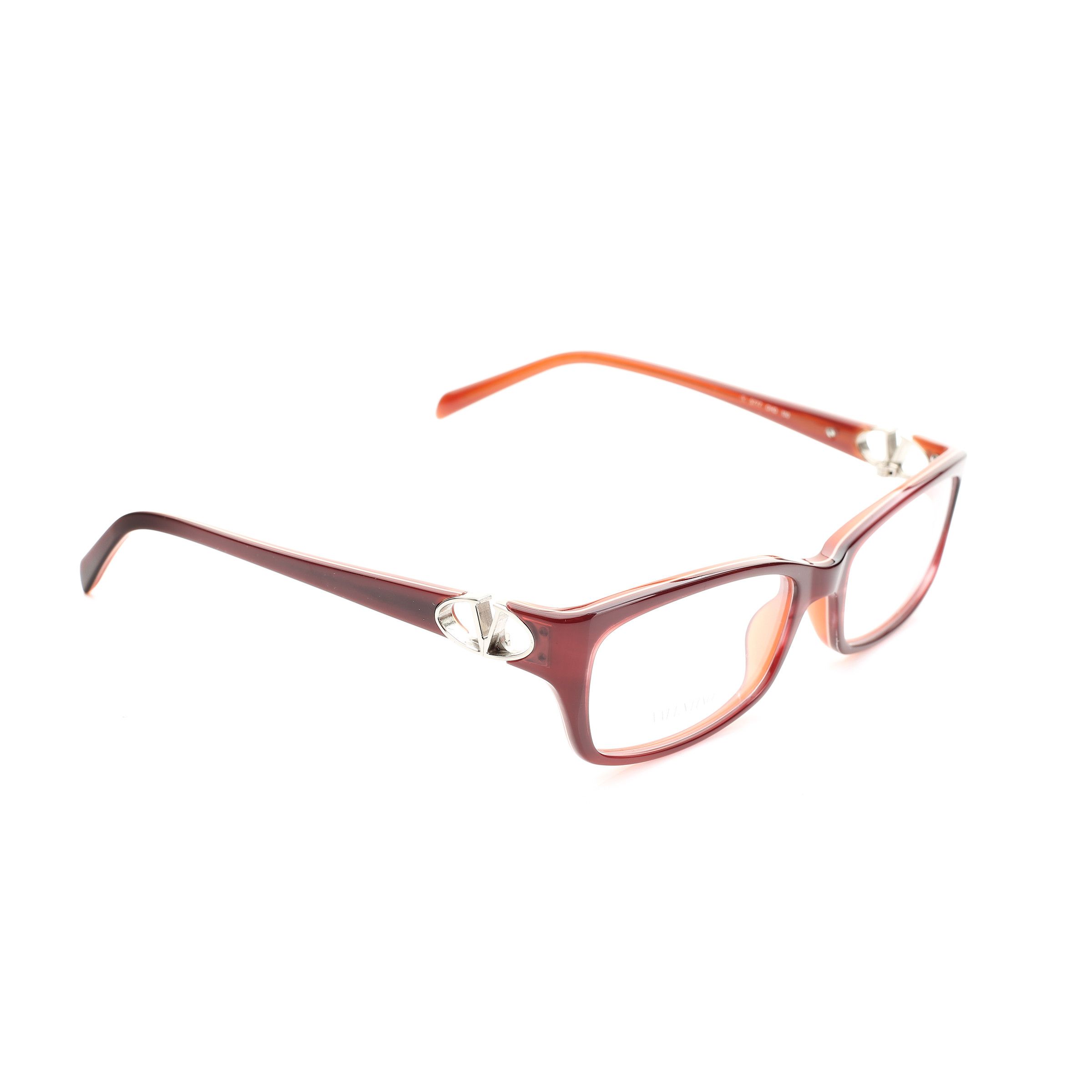 Valentino Valentino '00s Signature Red Plastic Glasses Size ONE SIZE - 1 Thumbnail