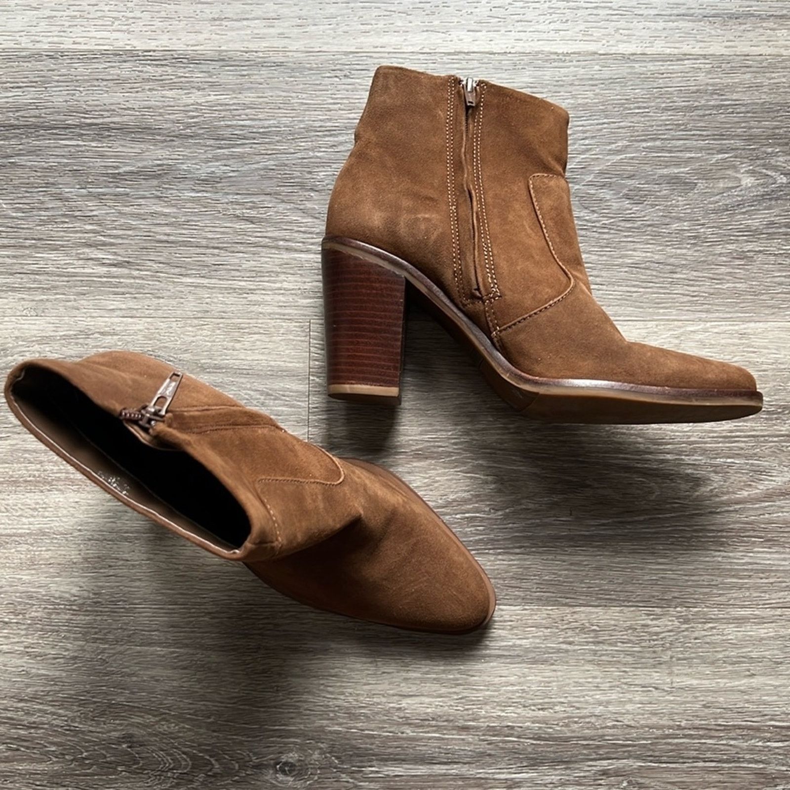 Other Gianni Bini Women’s Casual Leather Ankle Boots Brown Size10 Size US 10 / IT 40 - 3 Thumbnail
