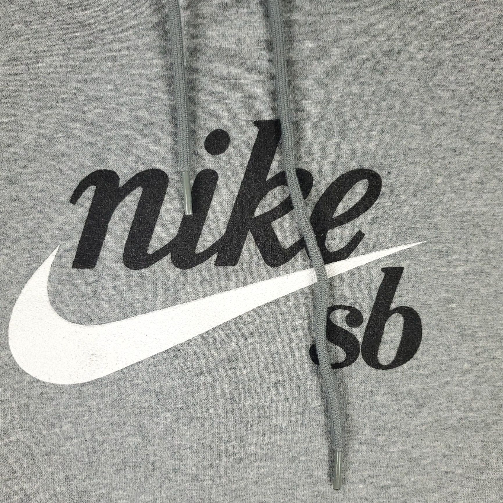 Nike Nike Hoodie Womens Large Gray Pullover Sweatshirt Fleece Cotton Blend Logo Size L / US 10 / IT 46 - 3 Thumbnail
