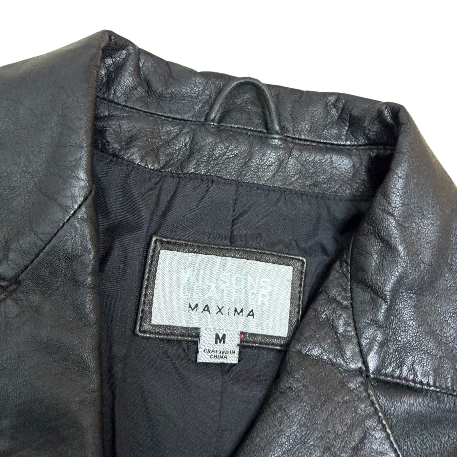 Wilsons Leather WILSONS LEATHER MAXIMA Jacket Casual Black Coat Medium Size M / US 6-8 / IT 42-44 - 5 Thumbnail