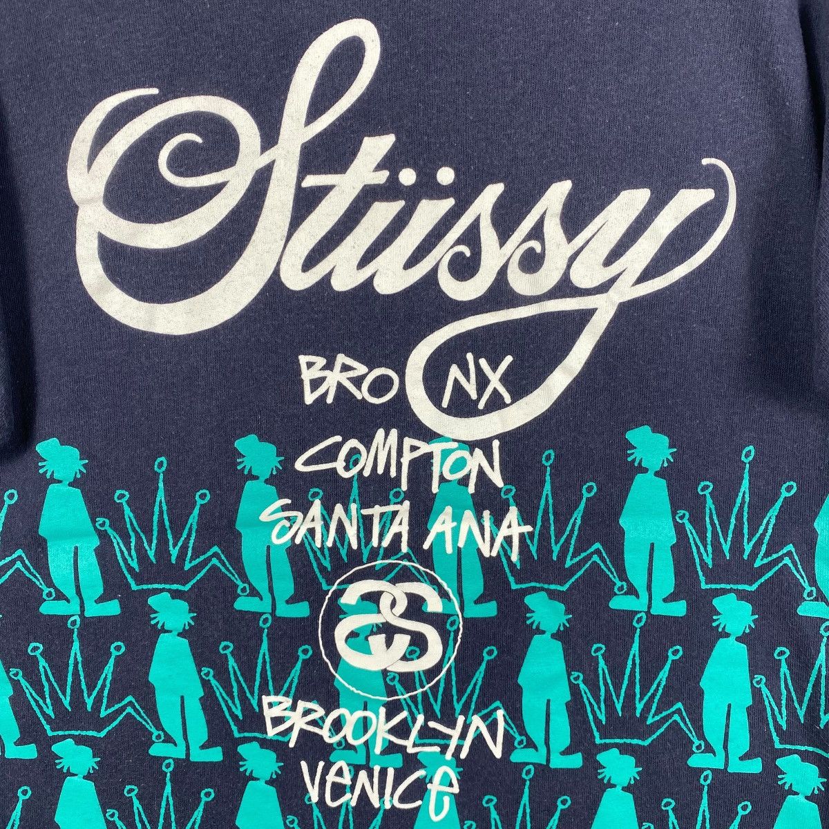 Stussy Vintage STUSSY Worldwide Graphic Sunfaded Tee Shirt Small Size US S / EU 44-46 / 1 - 5 Thumbnail