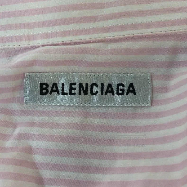Balenciaga Balenciaga Pocket Embroidered Logo Striped Shirt Size XS / US 0-2 / IT 36-38 - 3 Thumbnail