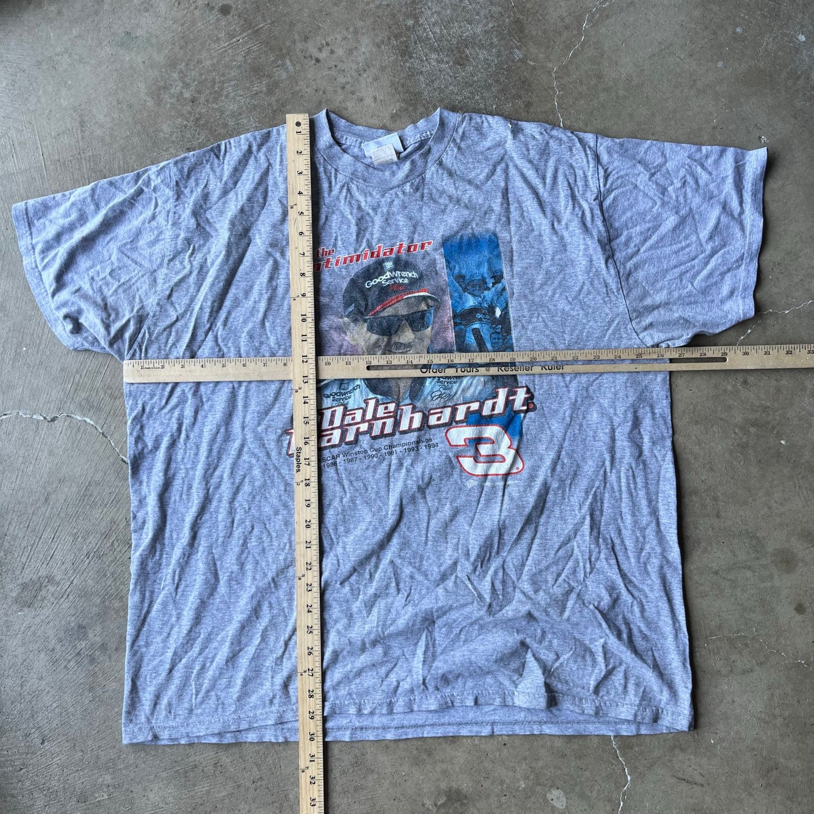 Vintage VINTAGE DALE EARNHARDT SHIRT 2XL 90S GRAY NASCAR RACING Size US XXL / EU 58 / 5 - 6 Thumbnail