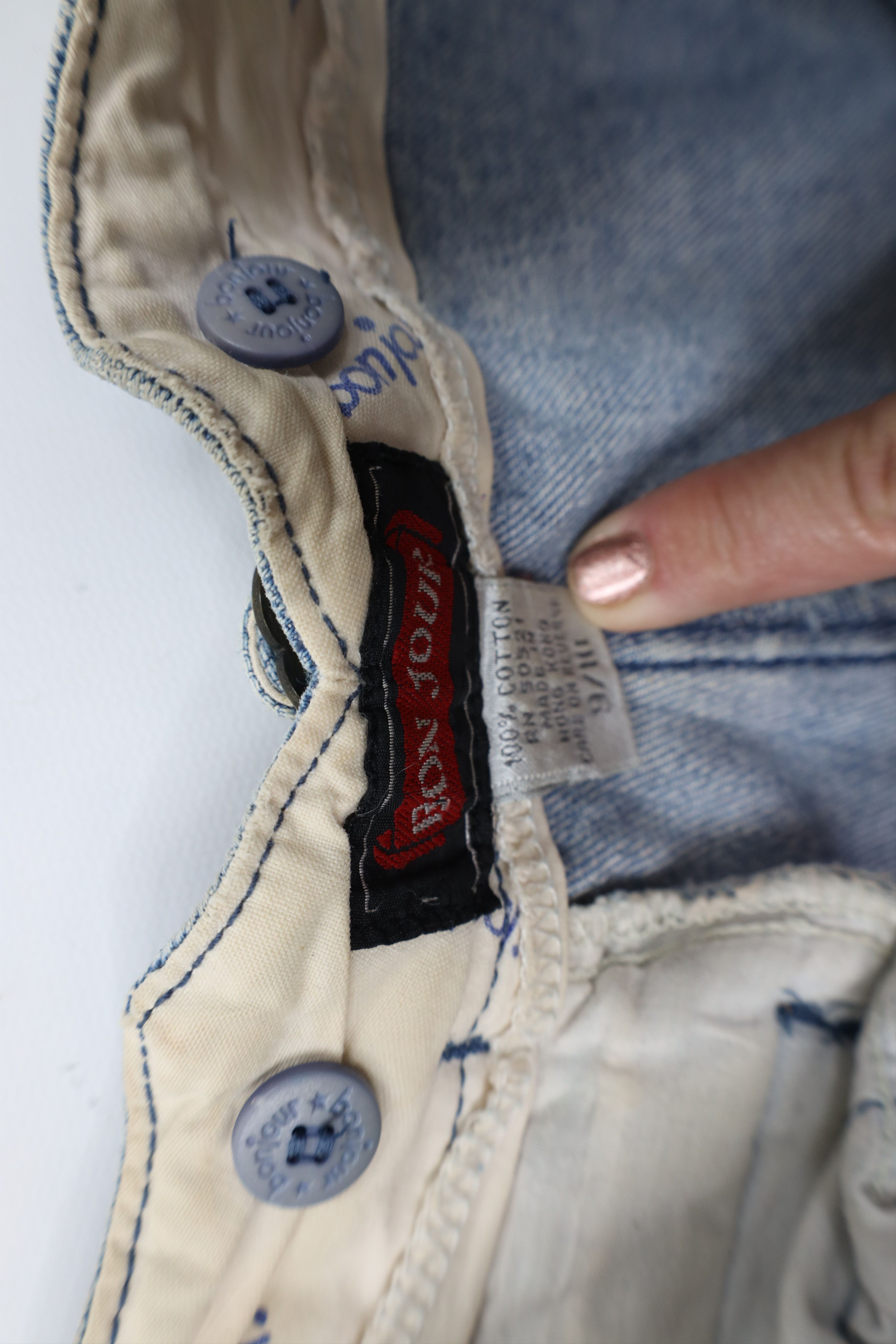 Vintage Vintage 80s 90s Streetwear Pleated Buckle Back Denim Jeans Size 32" / US 10 / IT 46 - 9 Thumbnail