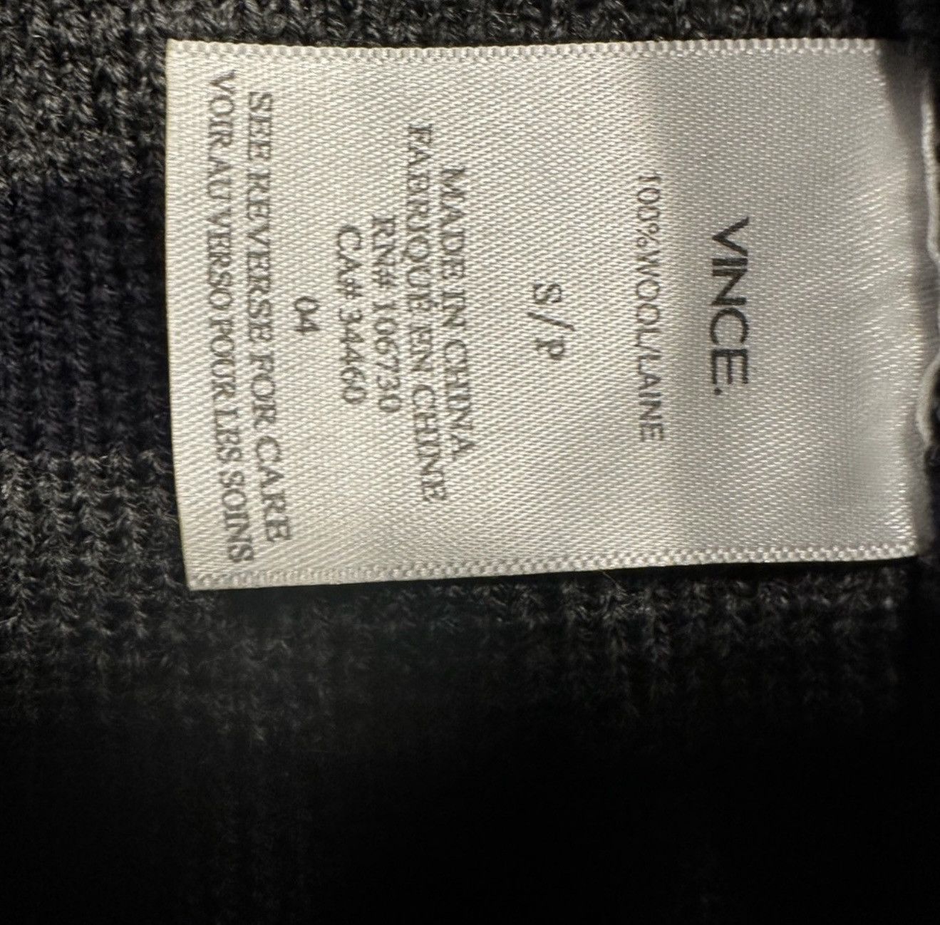 Vince Vince Heavy Wool Navy Double-Breasted Sweater-Gray Stripe Size US S / EU 44-46 / 1 - 5 Thumbnail