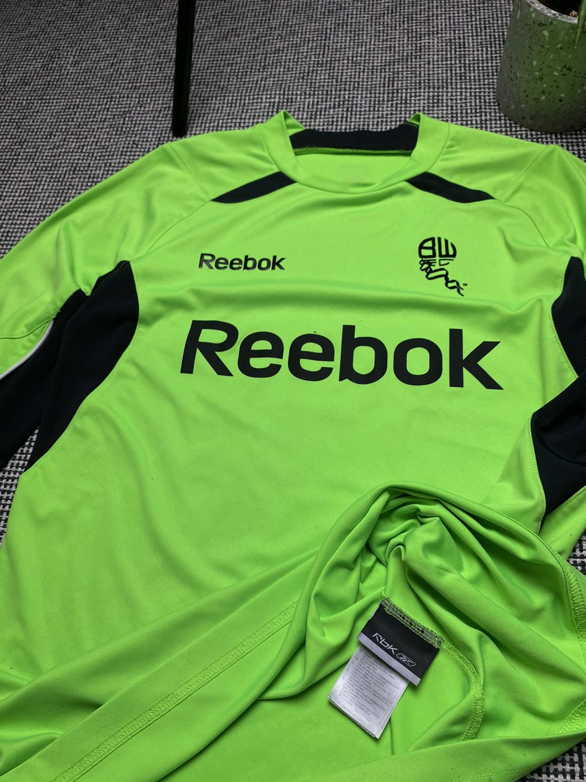 Reebok × Vintage Rare vintage Bolton Reebok soccer jersey long sleeve y2k Size US M / EU 48-50 / 2 - 15 Thumbnail