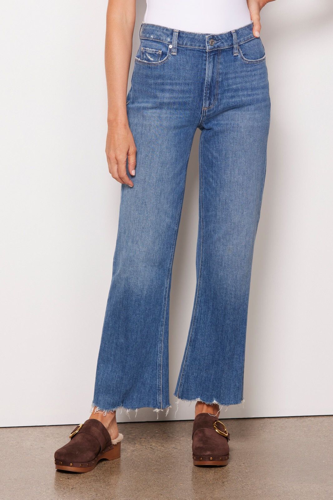 image of Paige Leenah Ankle Denim in Blue, Women's (Size 24)
