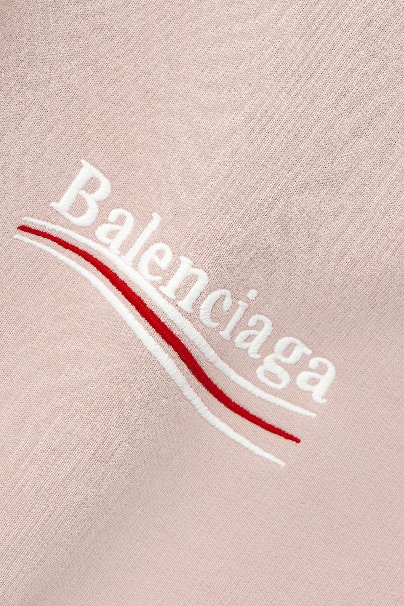 Balenciaga o1srvl11e0325 Political Campaign Hoodie Oversized Light Pink Size XS / US 0-2 / IT 36-38 - 6 Thumbnail