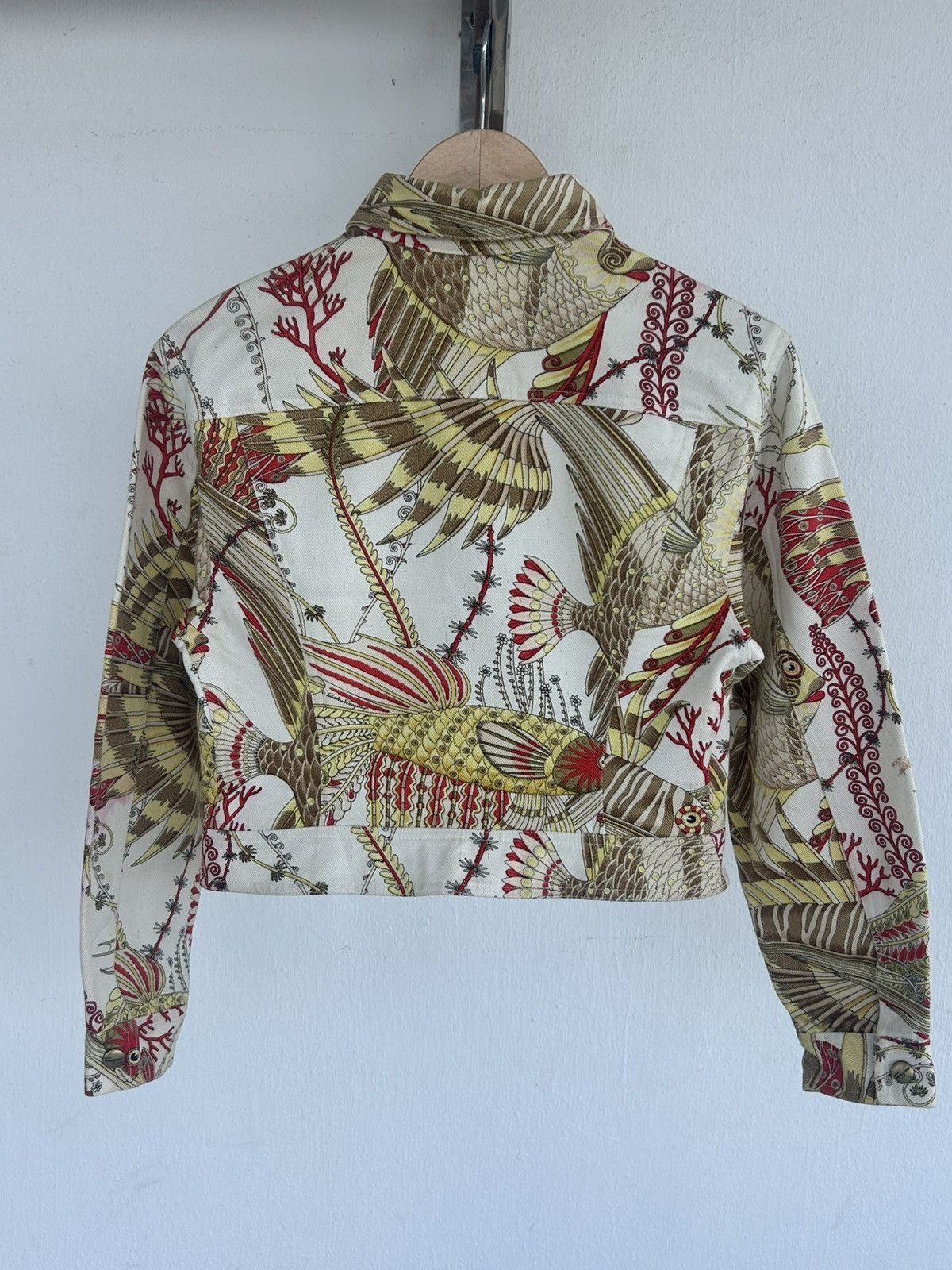 Salvatore Ferragamo Salvatore Ferragamo Koi Fish Woman Collar Jacket Size S / US 4 / IT 40 - 2 Thumbnail