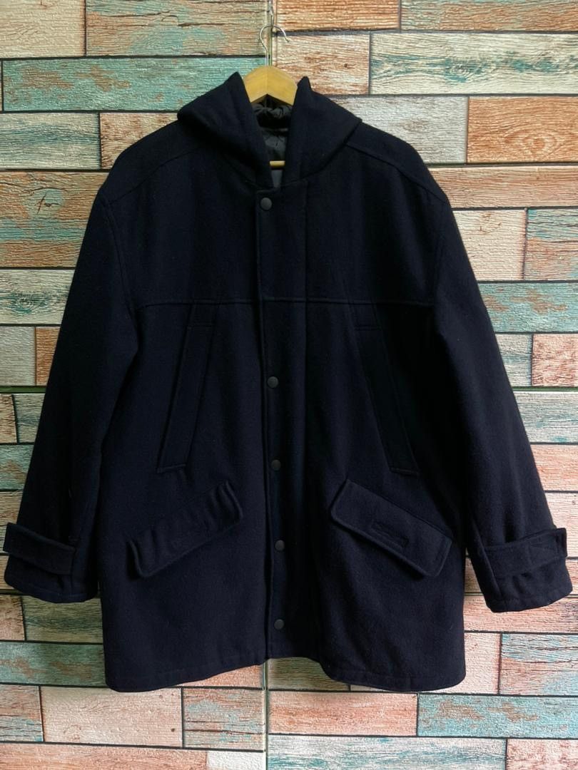 PPFM PPFM Japanese Archive Melton Wool Hooded Parka Coat - Size F Size US L / EU 52-54 / 3 - 1 Thumbnail