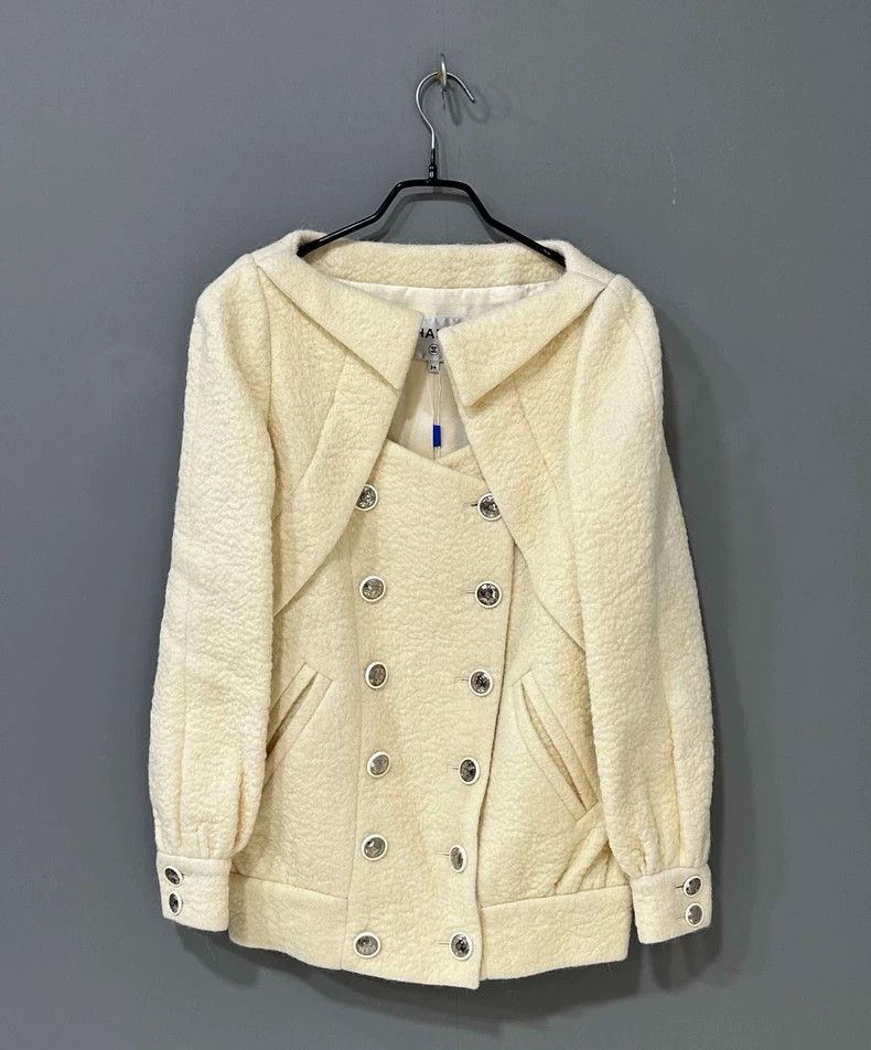 Chanel Chanel Snow series double-breasted tweed jacket 2504-Nextar Size XXS / US 00 / IT 34 - 1 Thumbnail