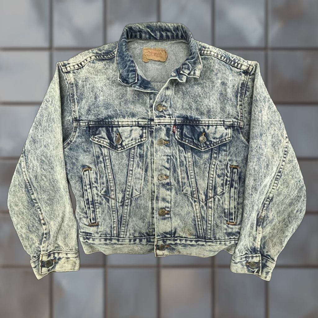 Levi's VINTAGE Levi's Jacket Women's Small S Blue Denim 3/4 Sleeve 57514-0209 Trucker 80s 90s Retro Size S / US 4 / IT 40 - 1 Thumbnail