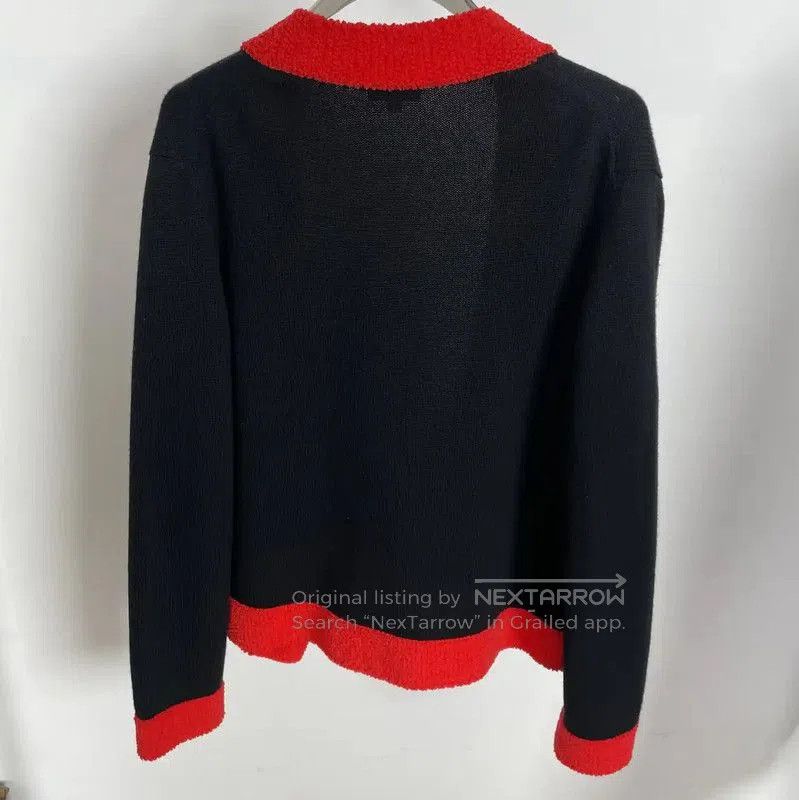 Chanel Chanel Black Cardigan with Red Trim . Size XL / US 12-14 / IT 48-50 - 2 Thumbnail