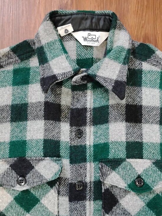 Woolrich Woolen Mills Vintage 80s Woolrich Checker Flannel Wool Button Shirt Size US M / EU 48-50 / 2 - 1 Thumbnail