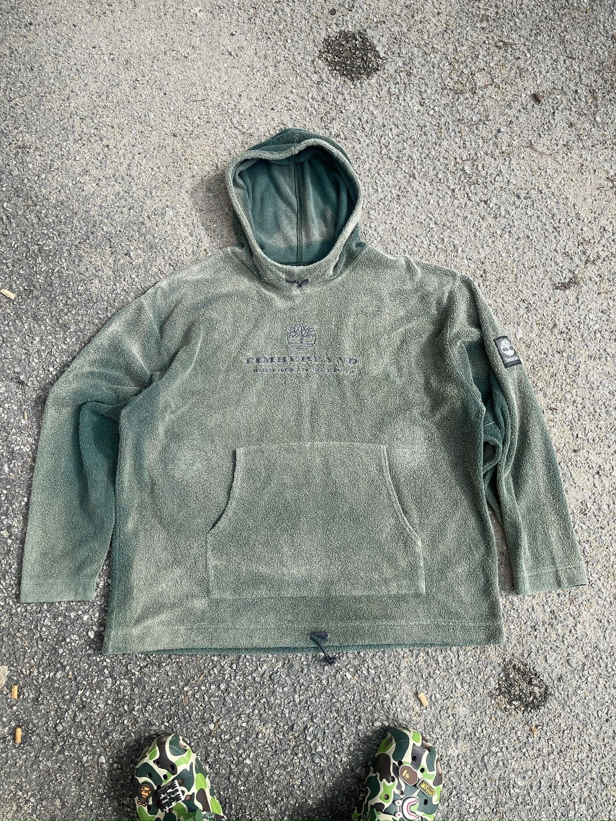 Timberland VERY RARE‼️ VINTAGE 1996 TIMBERLAND FLEECE HOODIE Size US L / EU 52-54 / 3 - 1 Thumbnail