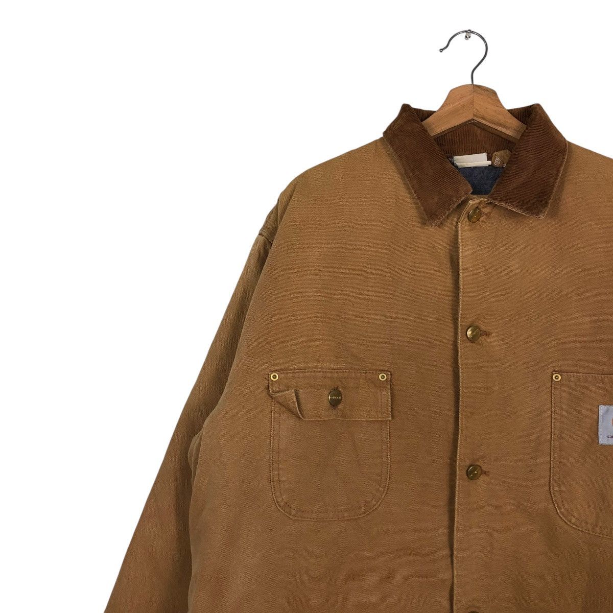 Carhartt 🔥VINTAGE CHORE JACKET CARHARTT DUCK CANVAS WORKER Size US L / EU 52-54 / 3 - 8 Thumbnail