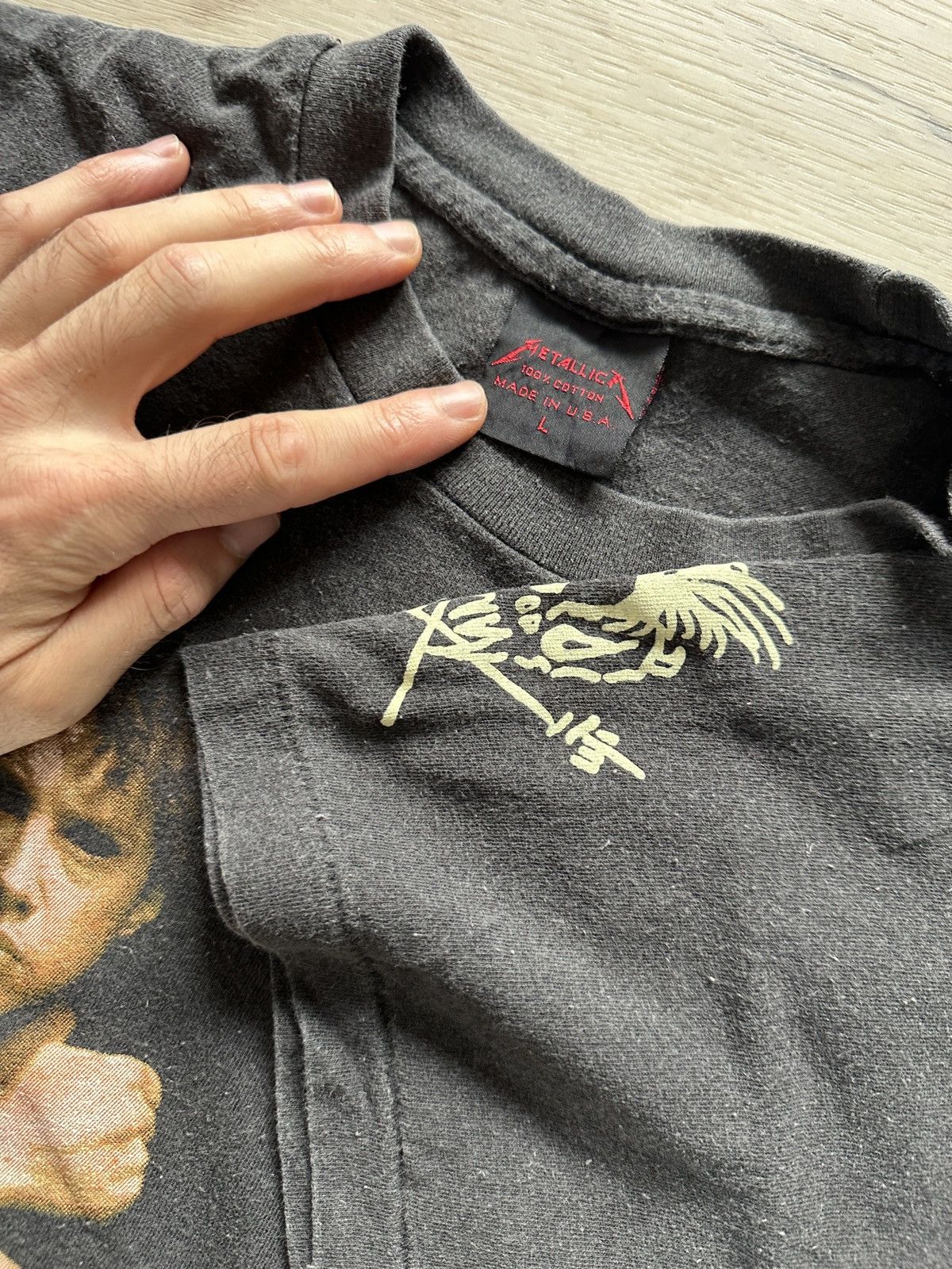 Band Tees × Vintage Metallica 1992 t shirt brockum birth school death Size US L / EU 52-54 / 3 - 4 Thumbnail
