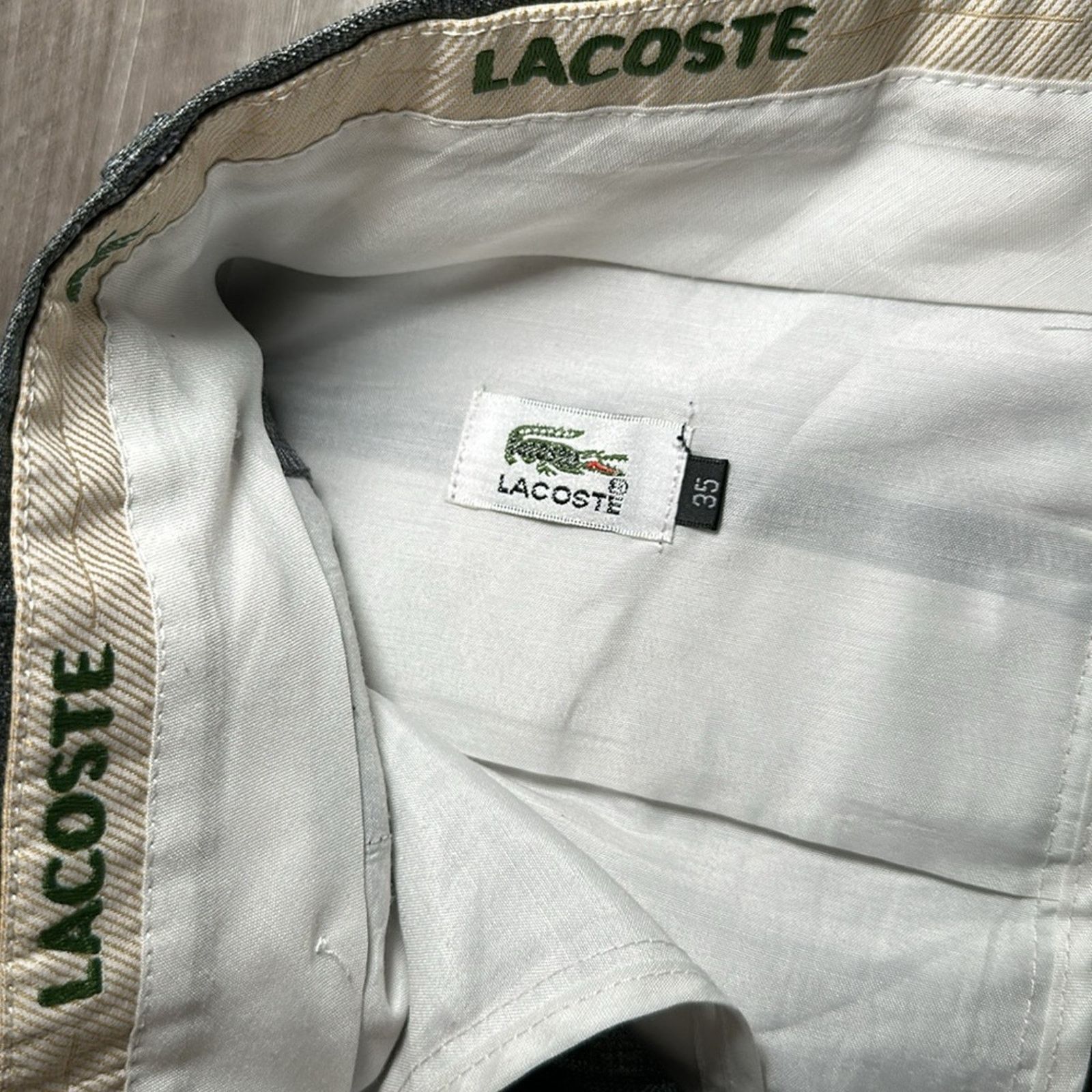 Lacoste Lacoste Pleated Dress Pants - 35x30 Size US 35 - 8 Thumbnail