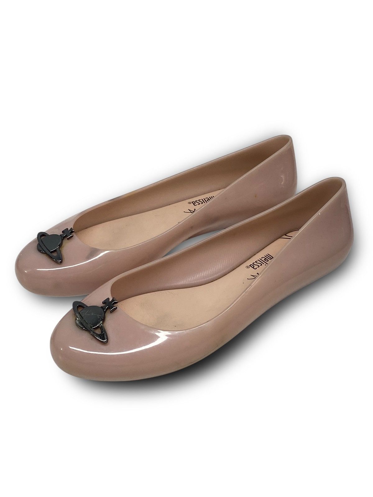 Vivienne Westwood 🔥 VIVIENNE WESTWOOD MELISSA FLATS ORB LOGO Y2K VIBES Size US 10 / IT 40 - 2 Thumbnail