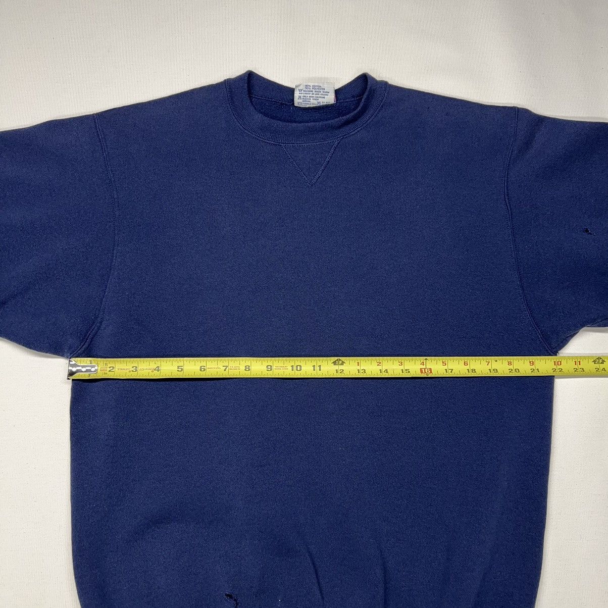 Hanes × Vintage VTG Hanes Classics Crewneck Blue Sweatshirt Sweater Navy Size US XL / EU 56 / 4 - 16 Thumbnail